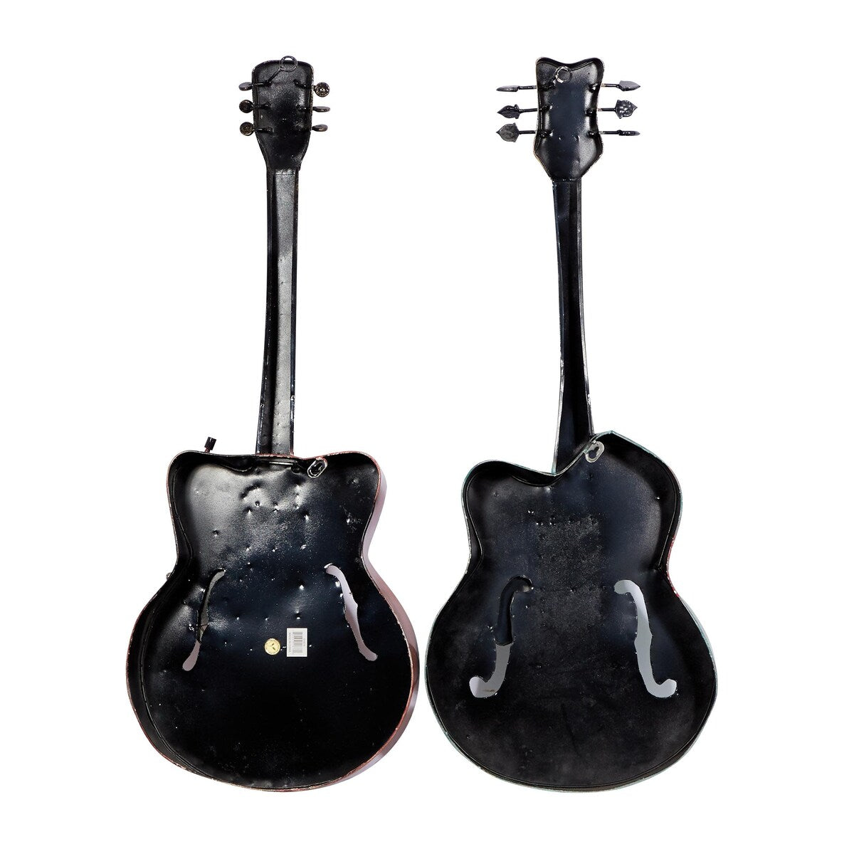 Metal Guitar Home Wall Decor - Set of 2 Multi Colored - Roche River Decor