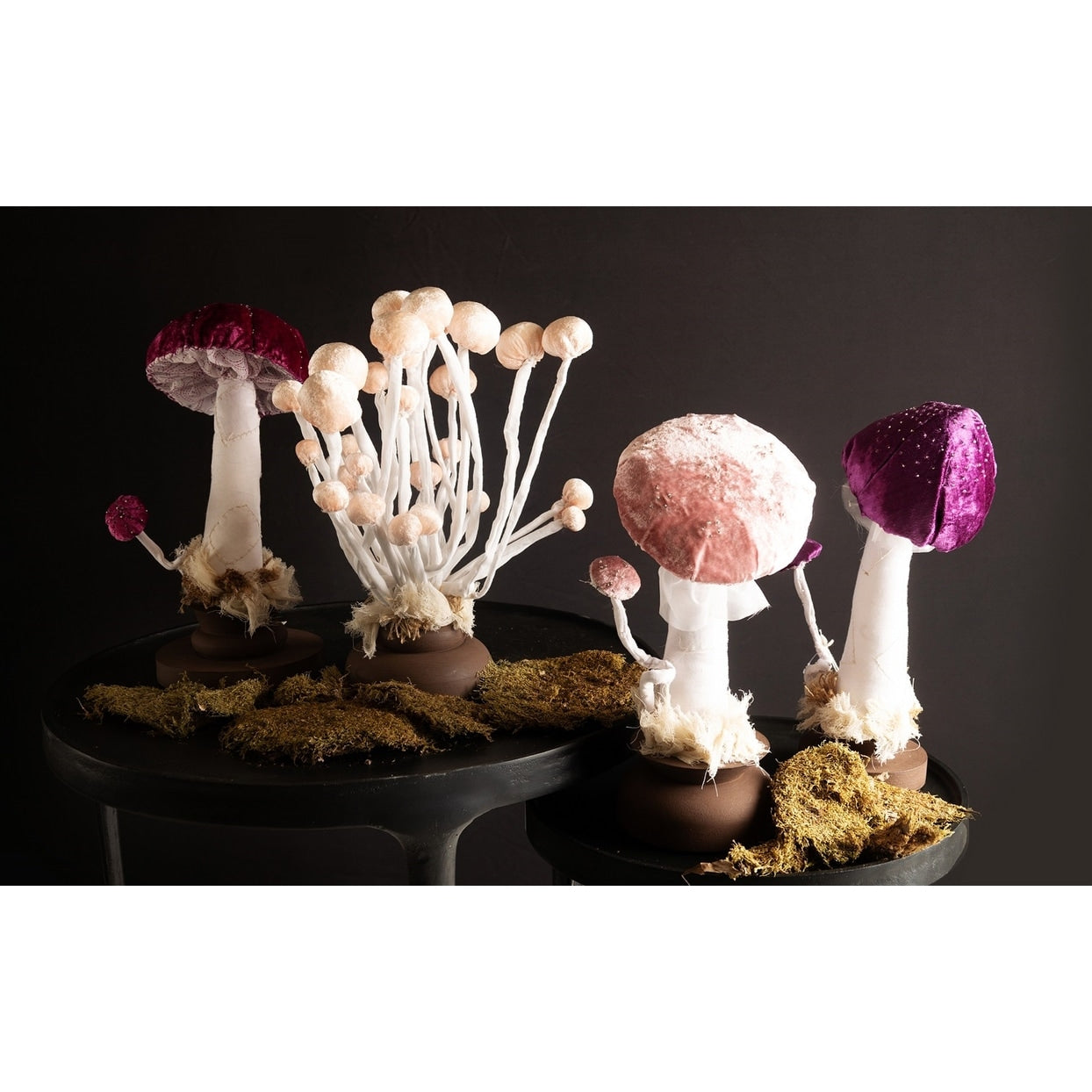 Pink Enoki Mushroom Scultpure- A