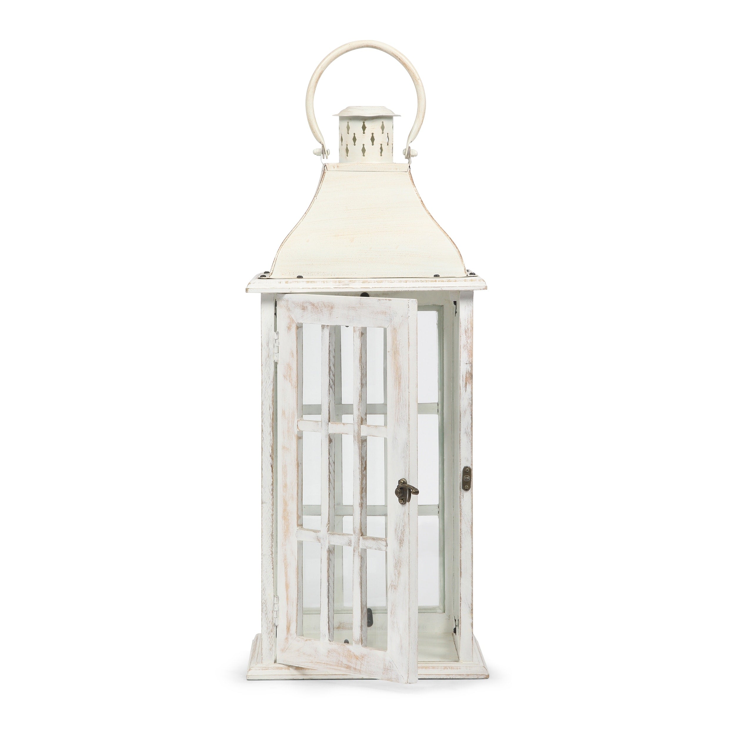 Hooven Indoor Mango Wood Handcrafted Decorative Lantern by Christopher Knight Home