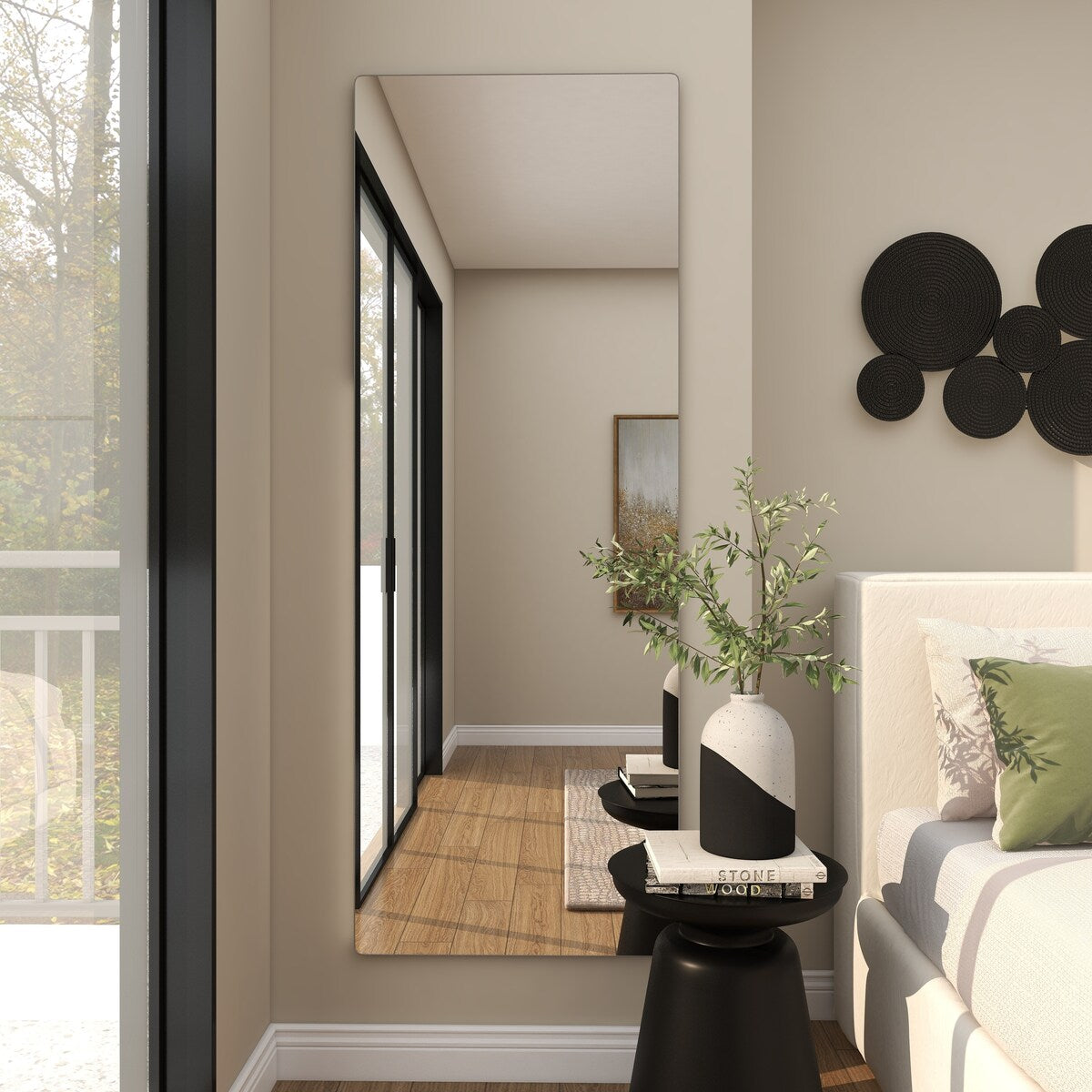 Metal Room Wall Mirror - Silver - CosmoLiving by Cosmopolitan