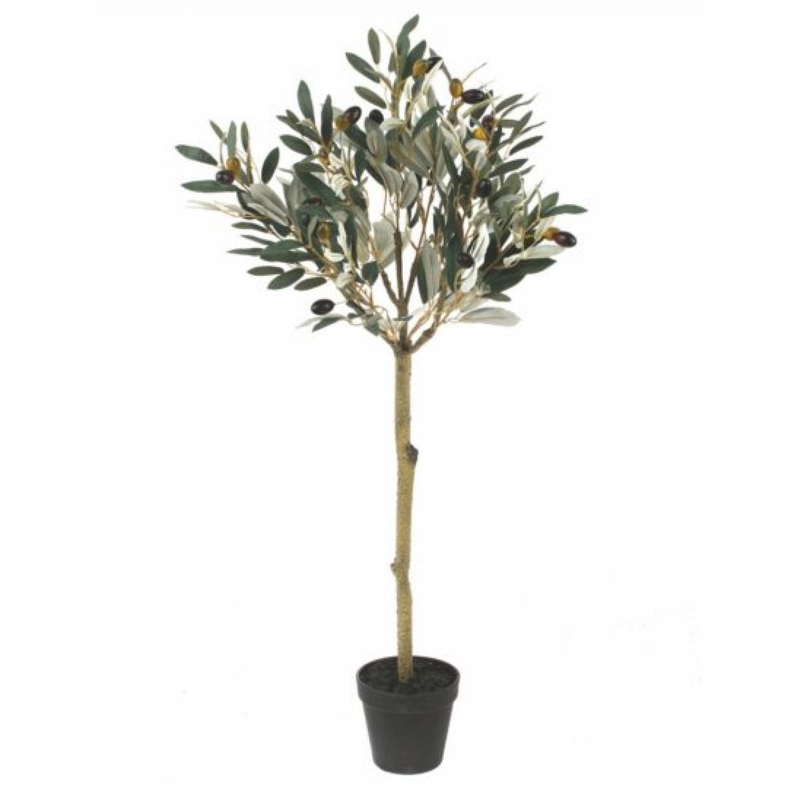 Potted Olive Tree With Olives Faux Plants And Trees