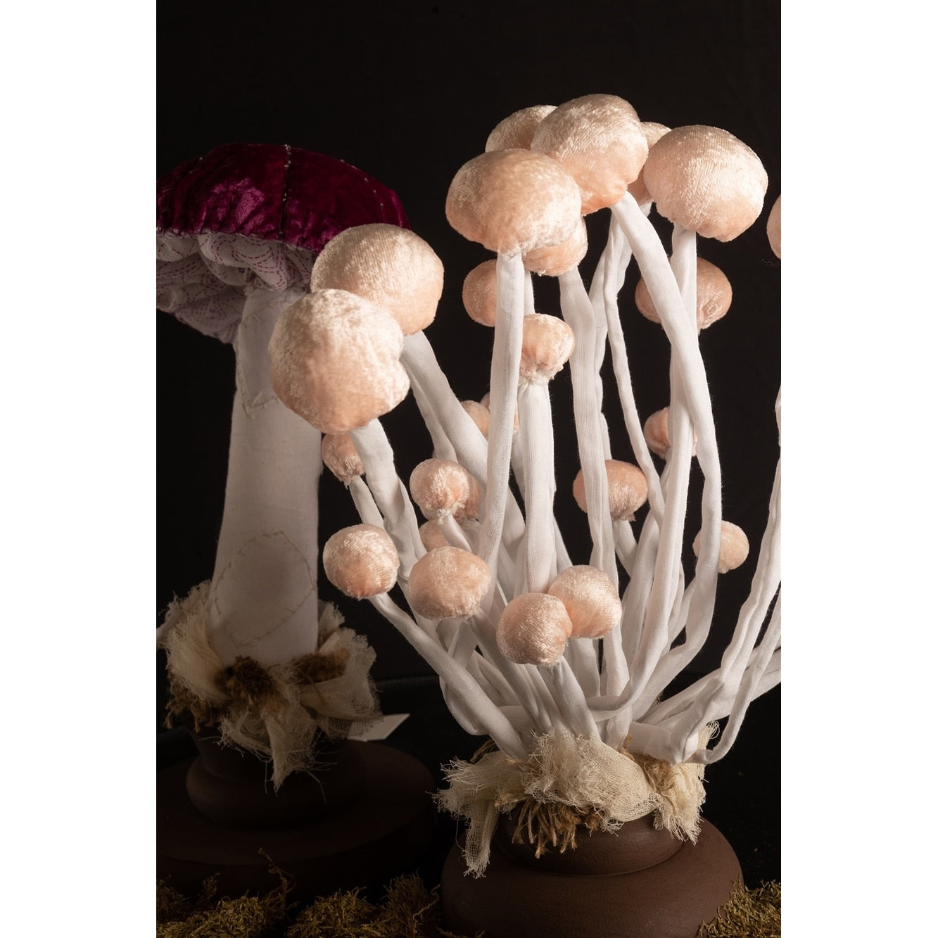 Pink Enoki Mushroom Scultpure- A