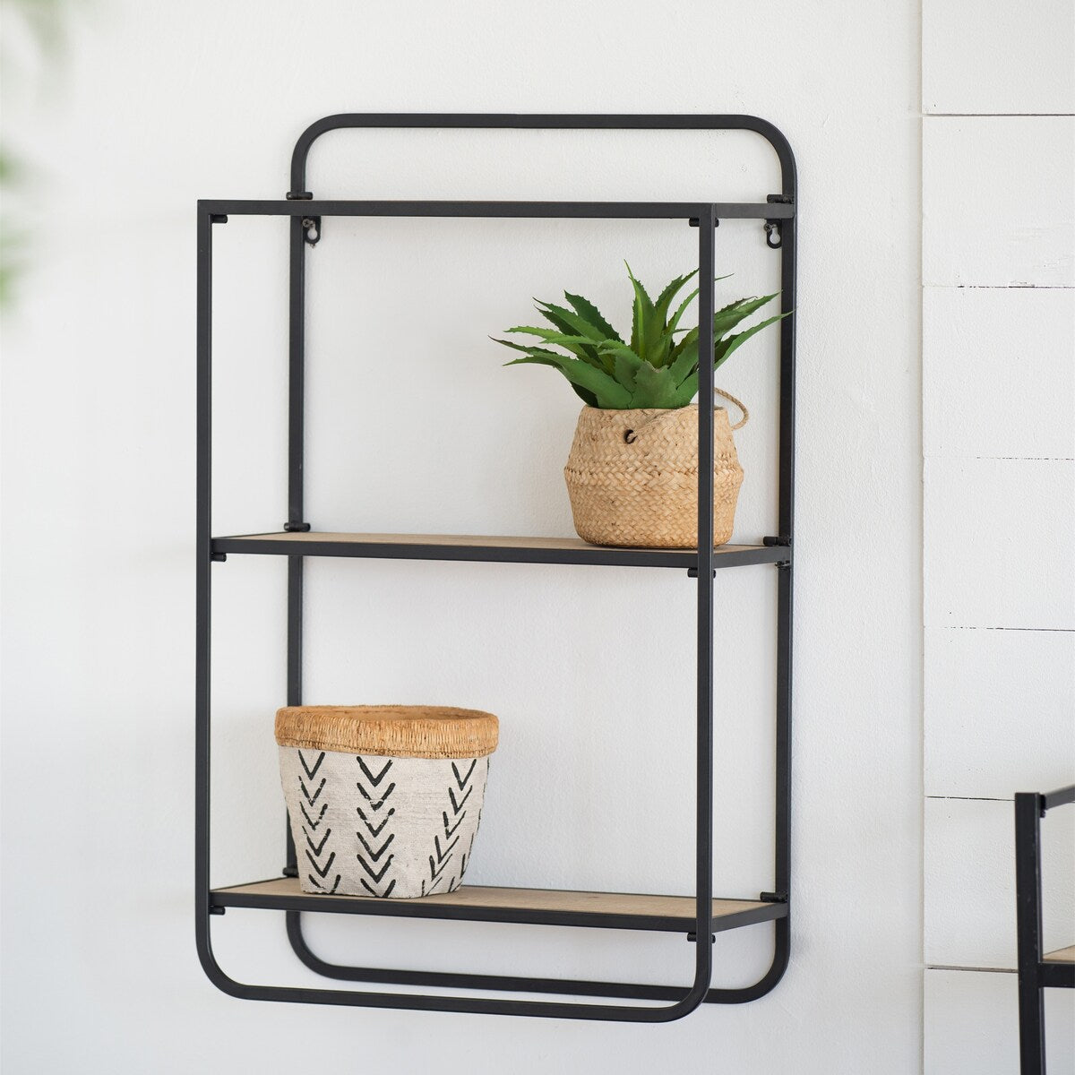 Three-Tier Wood Wall Shelf