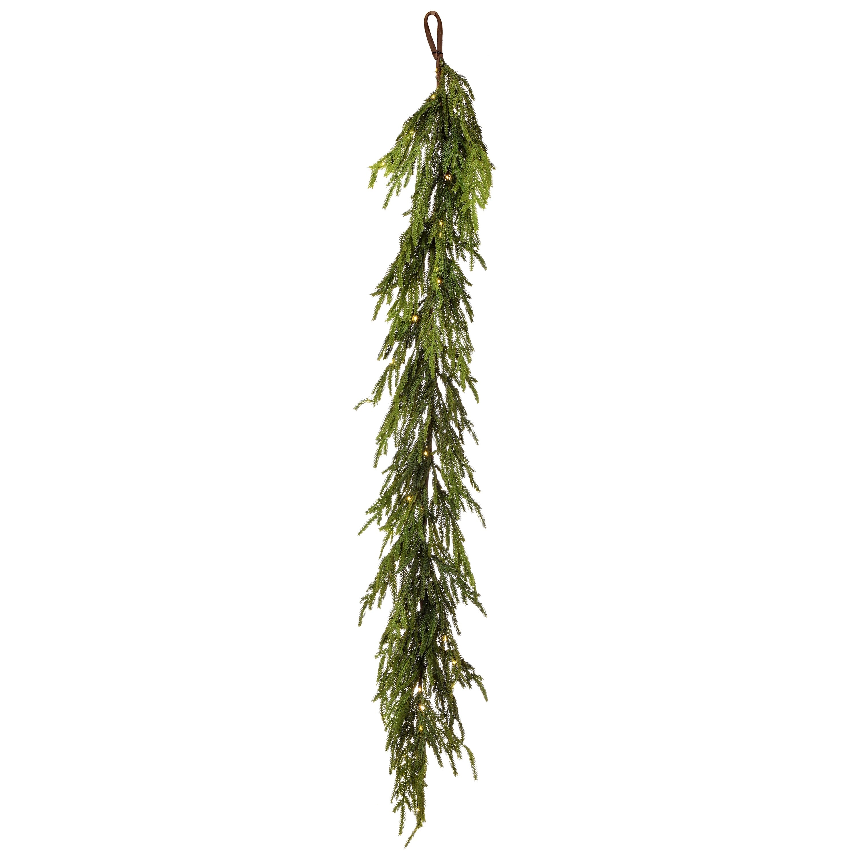 60Led Natural Touch Norfolk Pine Garland - 60