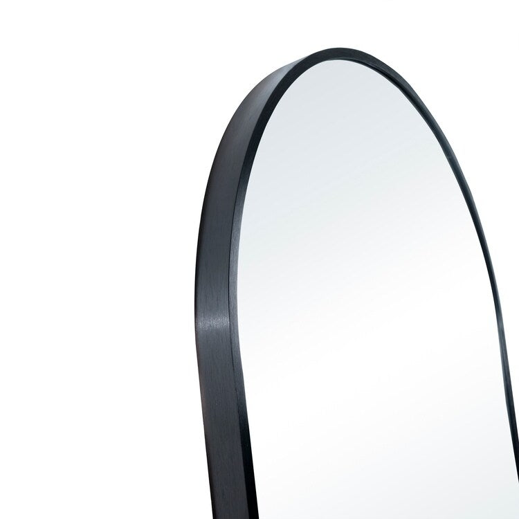 Mabel Arched Aluminum Mirror Full Length Mirror Free Standing Leaning/ Mirror Aluminum Frame for Modern Living 71x 31