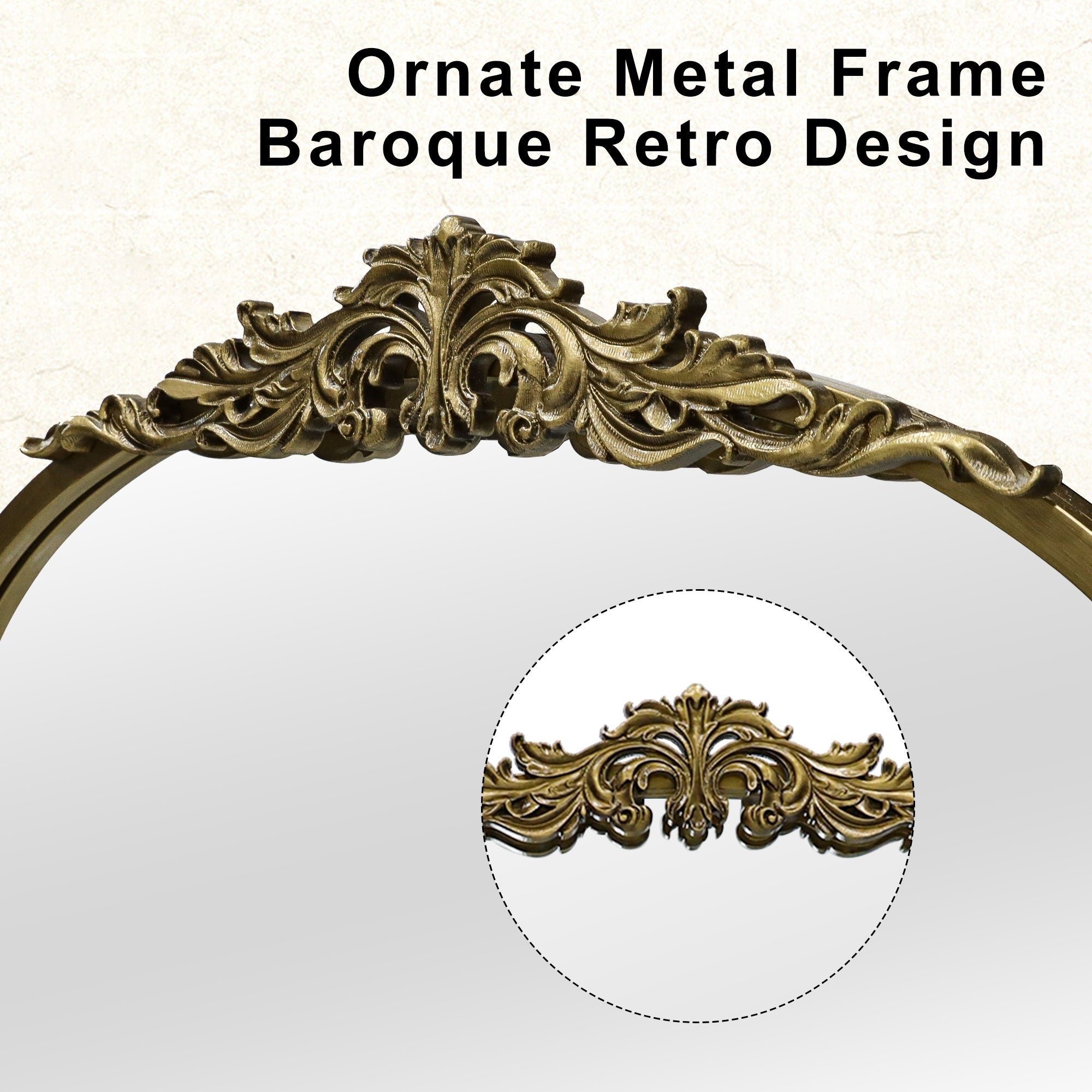 Ornate Vintage Mirror Baroque Gold Mirror