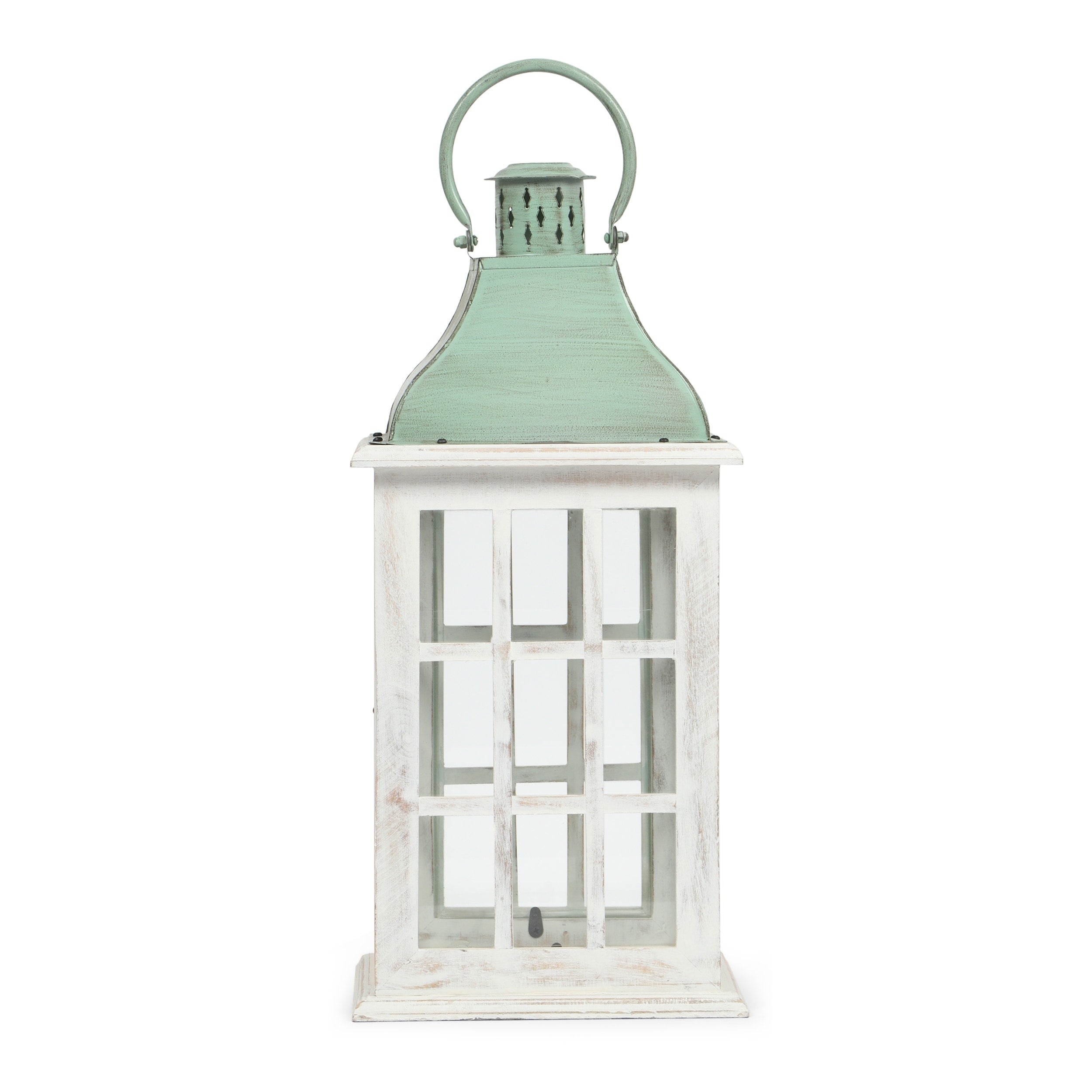 Hooven Indoor Mango Wood Handcrafted Decorative Lantern by Christopher Knight Home