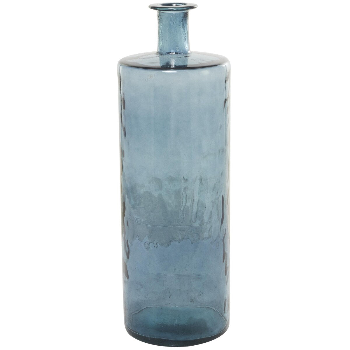 Recycled Glass Handmade Spanish Decorative Vase - Teal or Blue - Roche River Decor