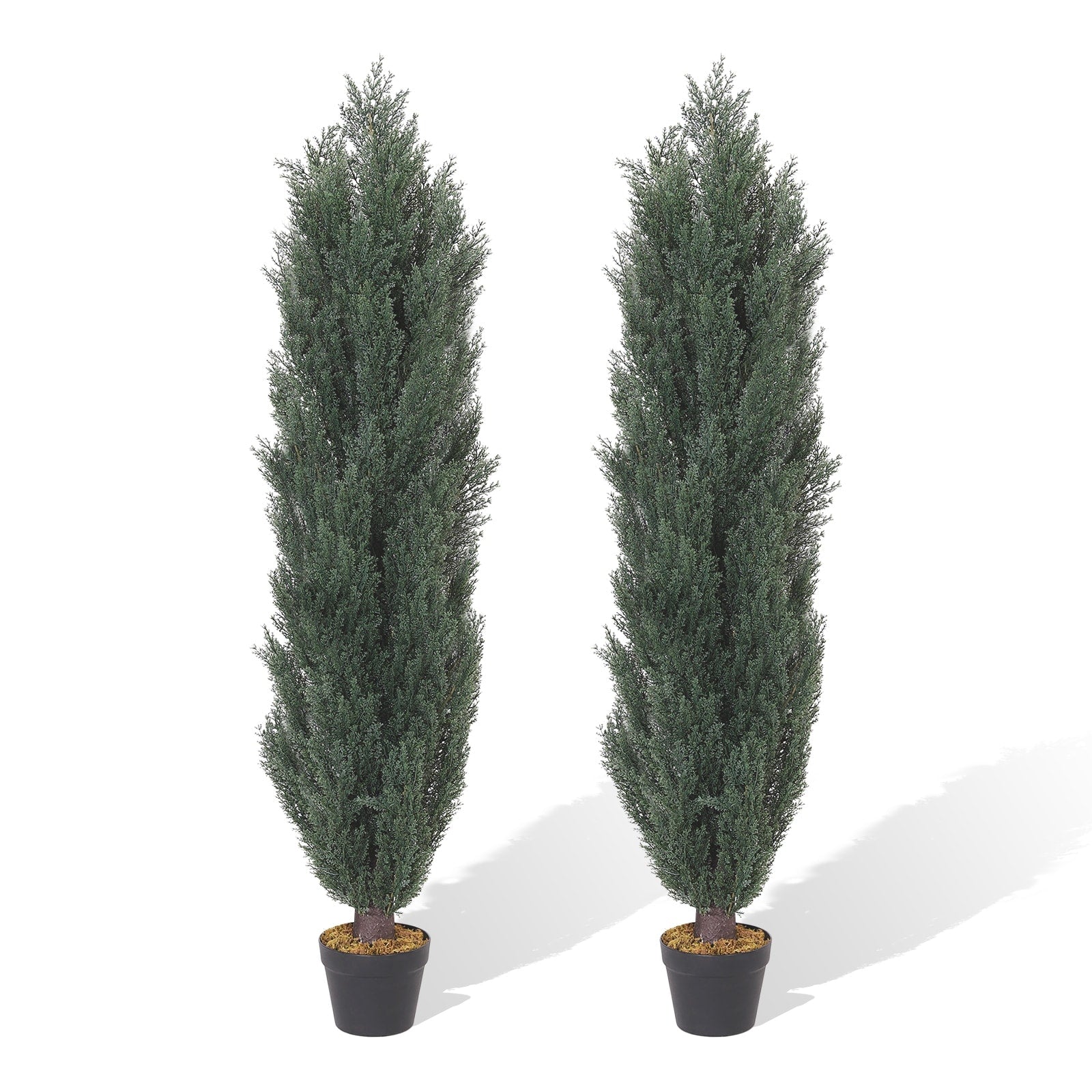 Artificial Topiary Cedar Tree Garden Decor (2-Pack)