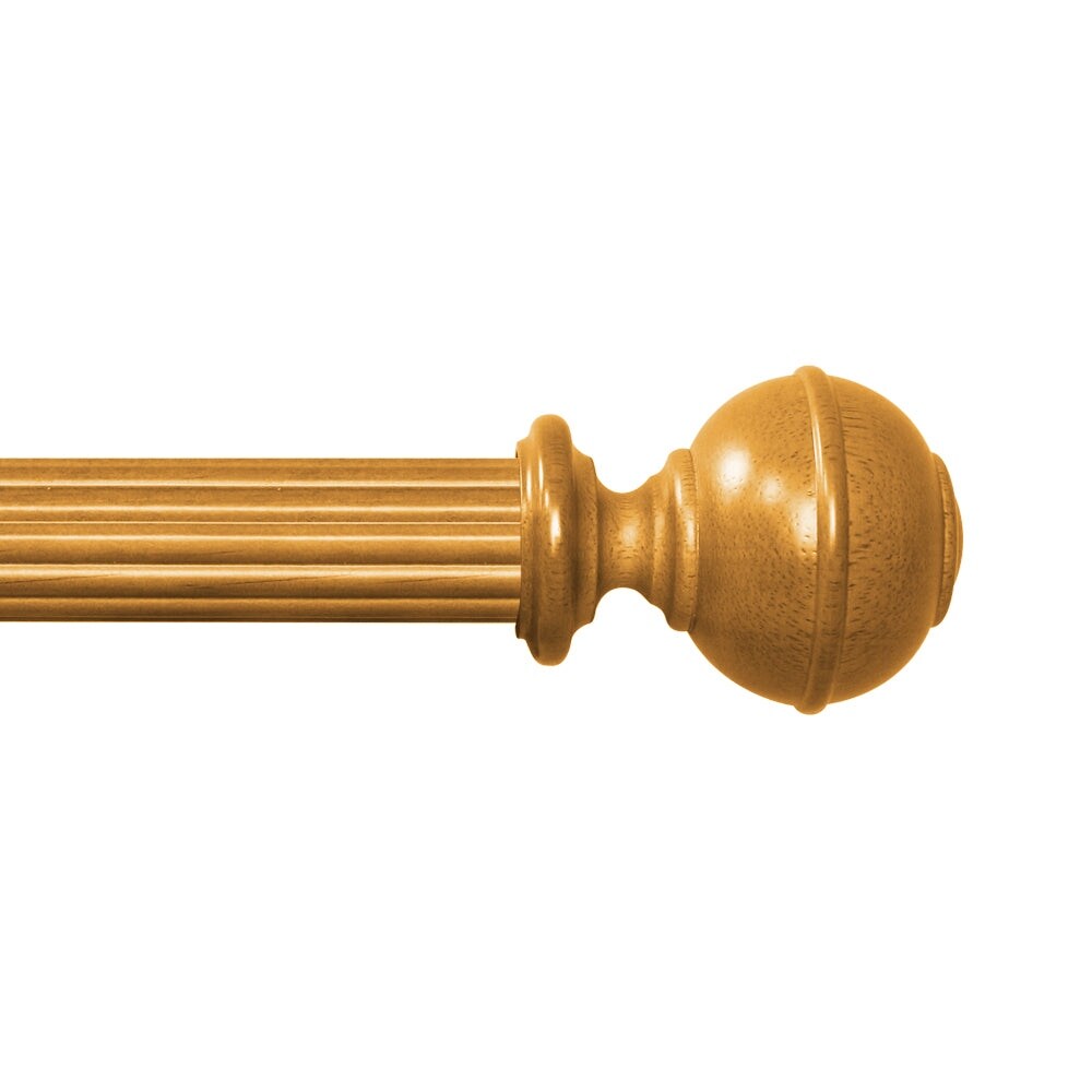 Mix & Match Wood Finials for Wood Curtain Rod (2-Pack)