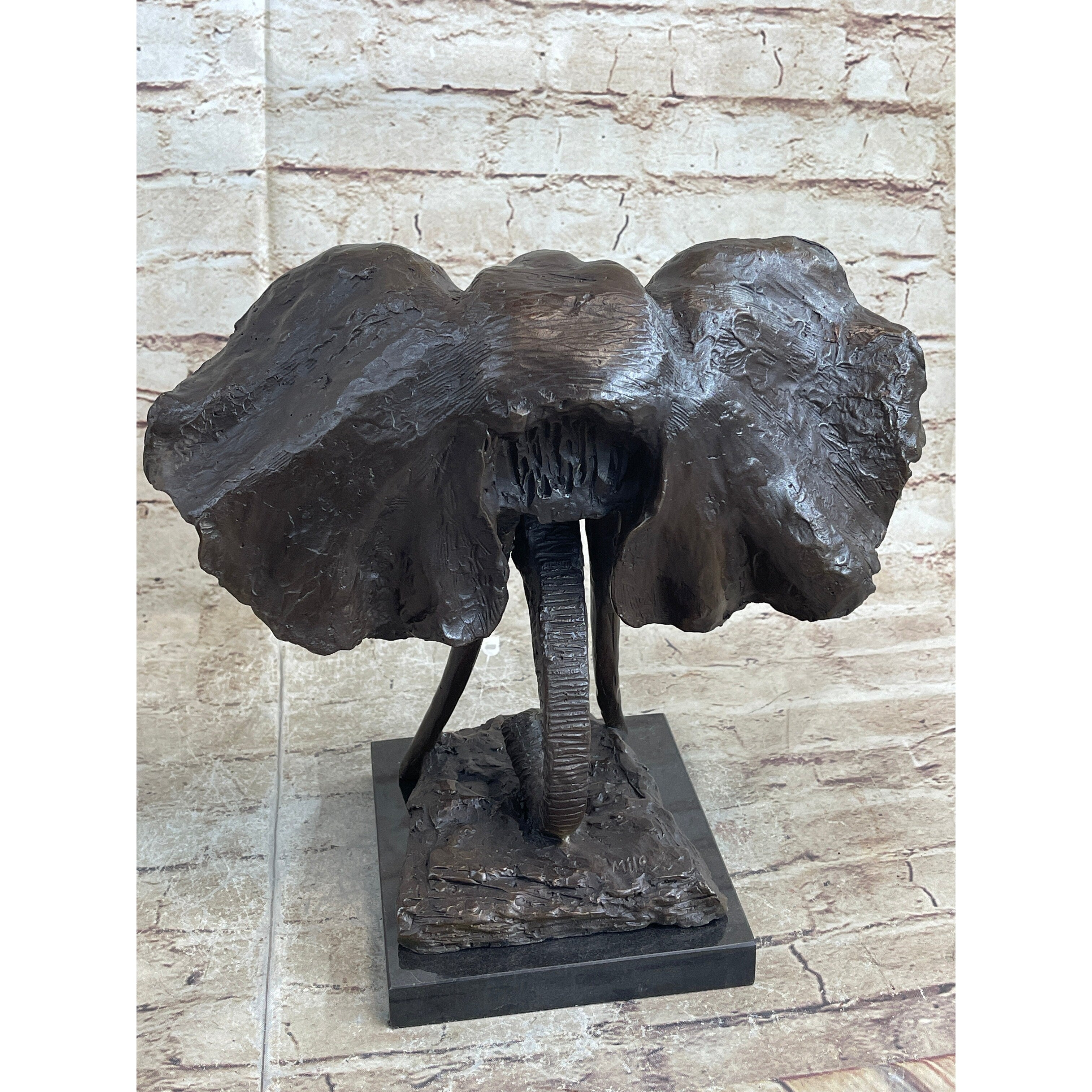 Signed Original Artwork By Famous Italian Artist Aldo Vitaleh Diana Dog Bronze