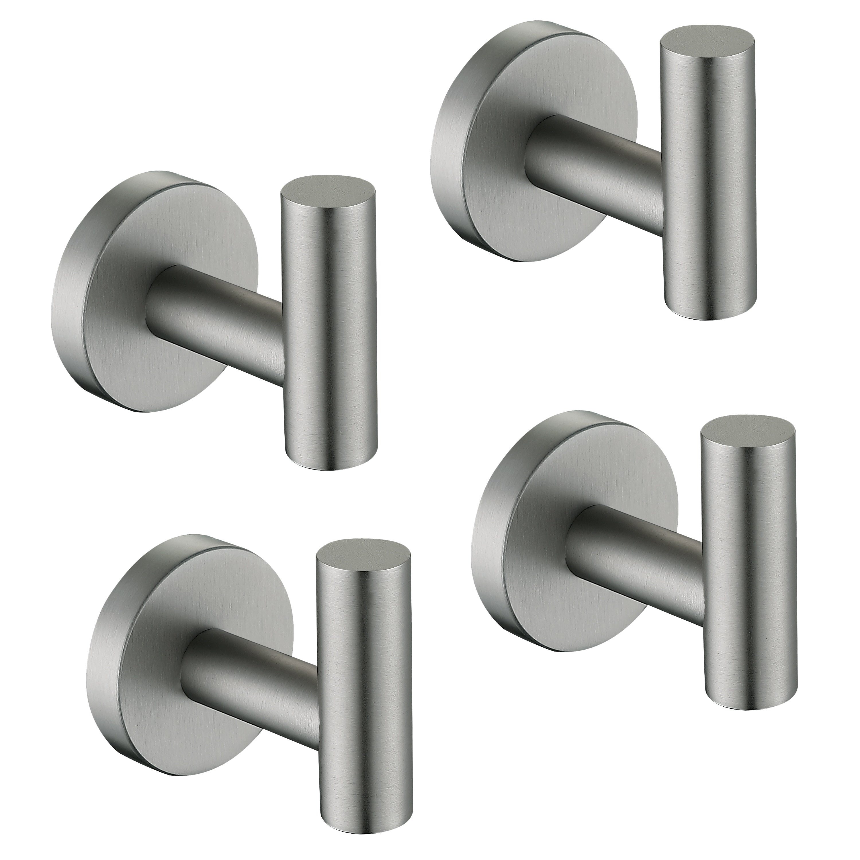 Bathroom Robe Hook Round Towel Hook in 304 Stainless Steel