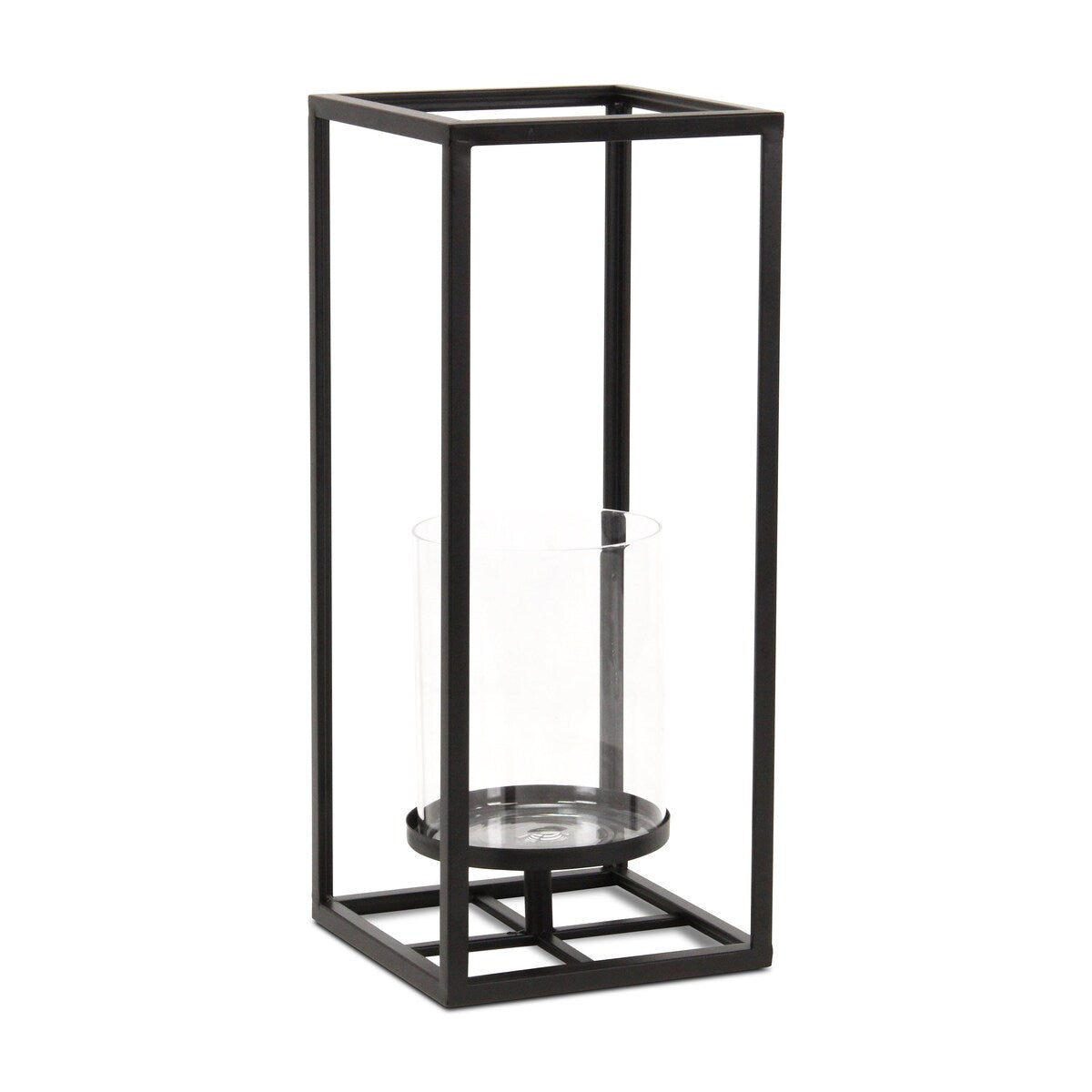 Pembertale Tall Square Black Metal Lantern