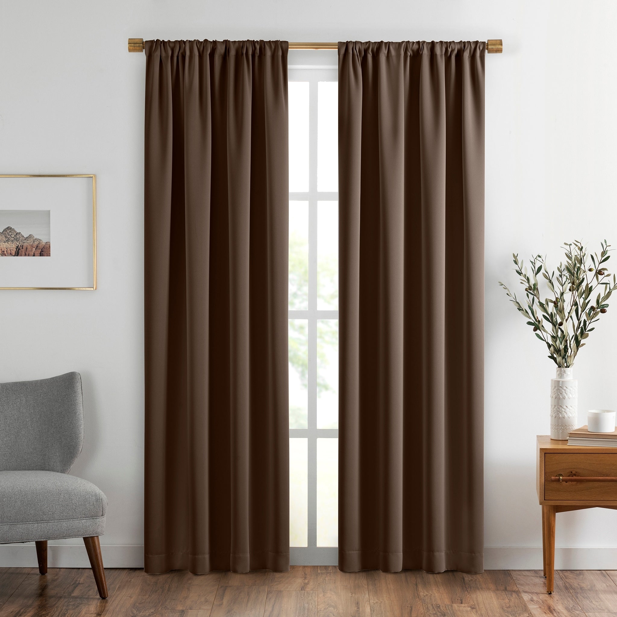 SunVeil Vanderbilt Extra-wide Blackout Single Window Curtain