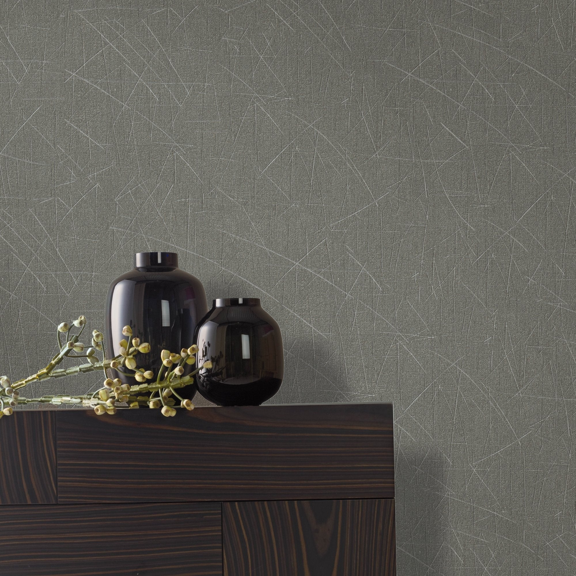 Galerie Wallcoverings Air Collection Scored Effect Sheen Textured Wallpaper Roll - 33 feet long x 27.5 inches wide