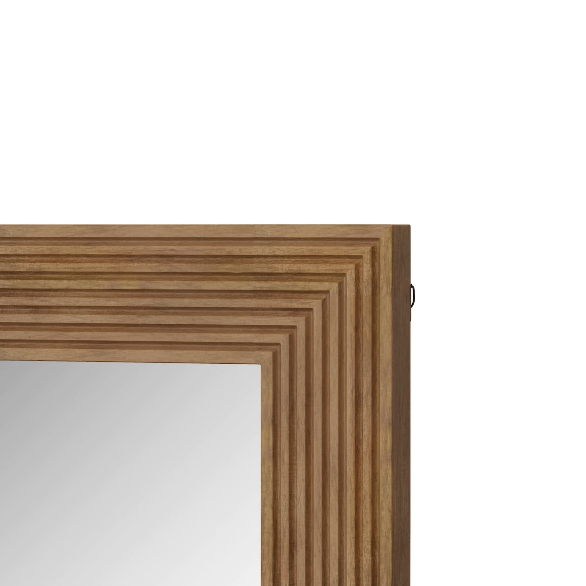 Rectangle Decorative Wall Hanging Mirror - Brown