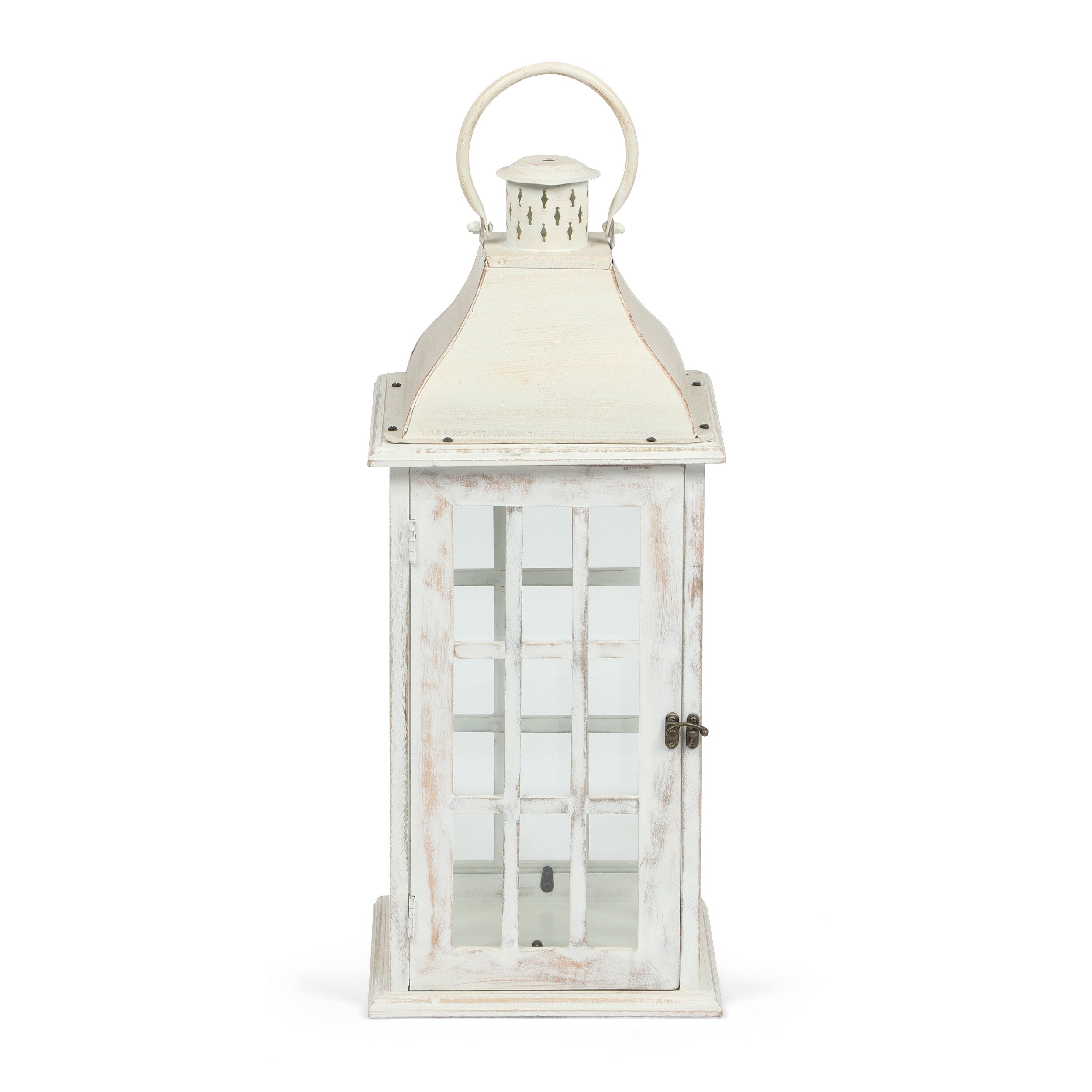 Hooven Indoor Mango Wood Handcrafted Decorative Lantern by Christopher Knight Home