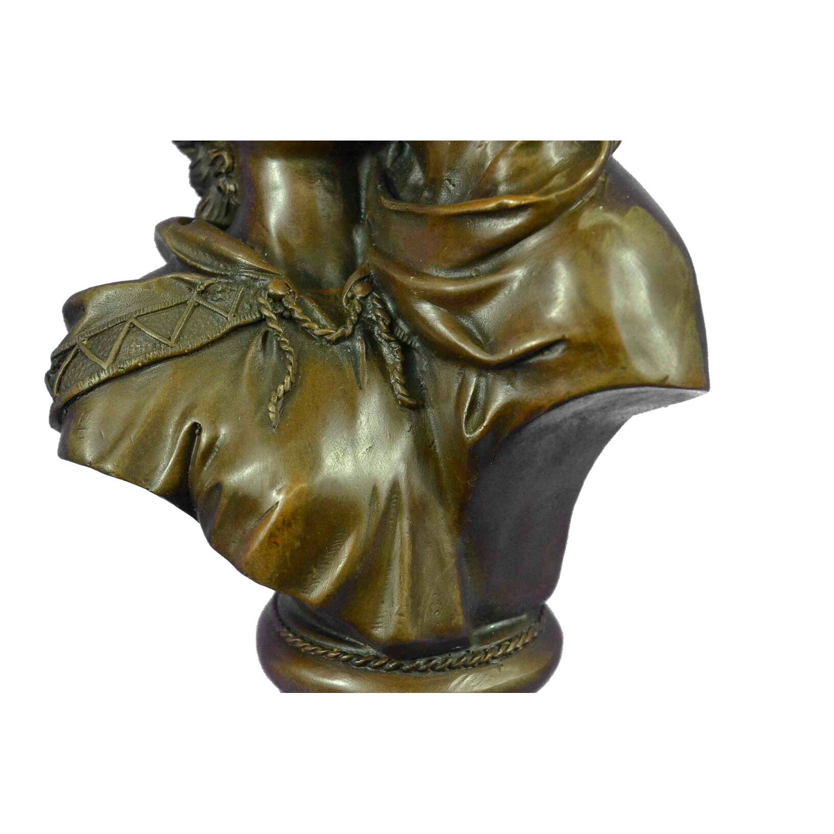 HandmadeArt Nouveau Couple Kissing Bronze Sculpture Marble Base Figurine Home