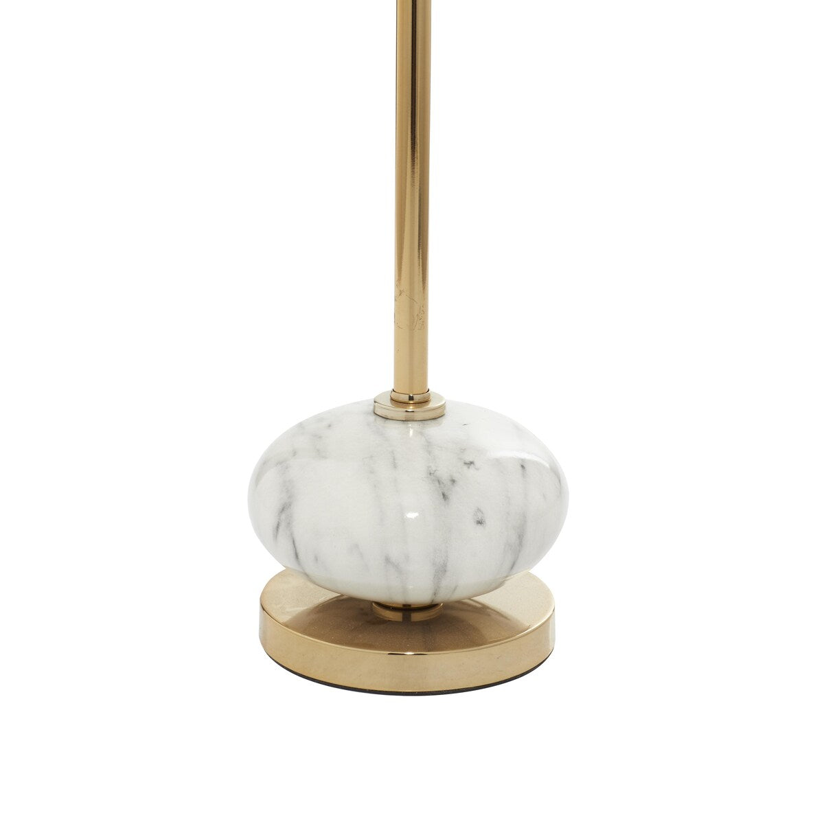 Ceramic Room Buffet Lamp with Marble Inspired Base - Gold - Roche River Decor