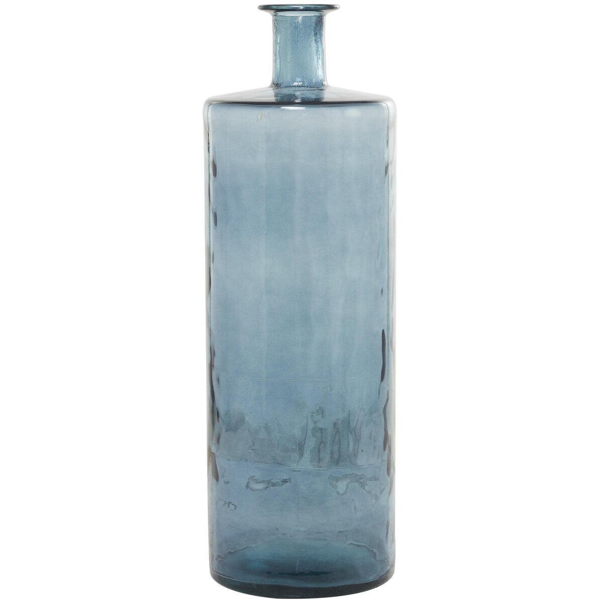 Recycled Glass Handmade Spanish Decorative Vase - Teal or Blue - Roche River Decor