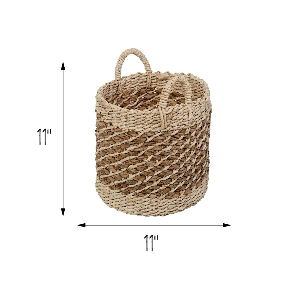 Honey-Can-Do Natural Tea Stained Wicker Storage Basket