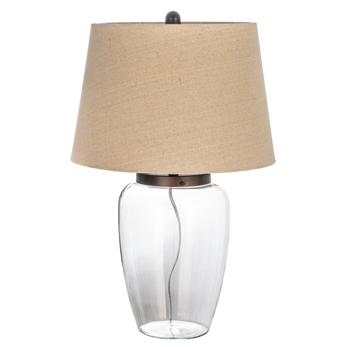 Glass Fillable Table Lamp with Shade