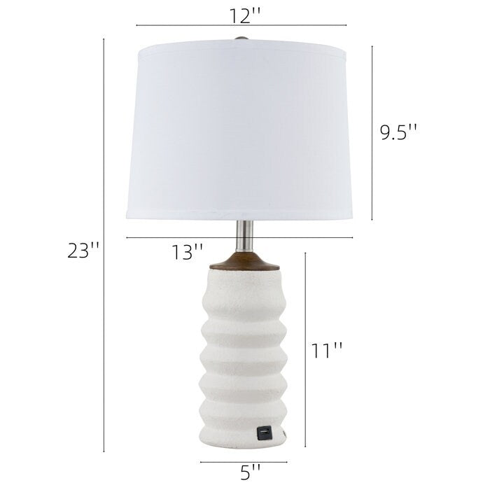 23 Resin USB Table Lamp (Set of 2)