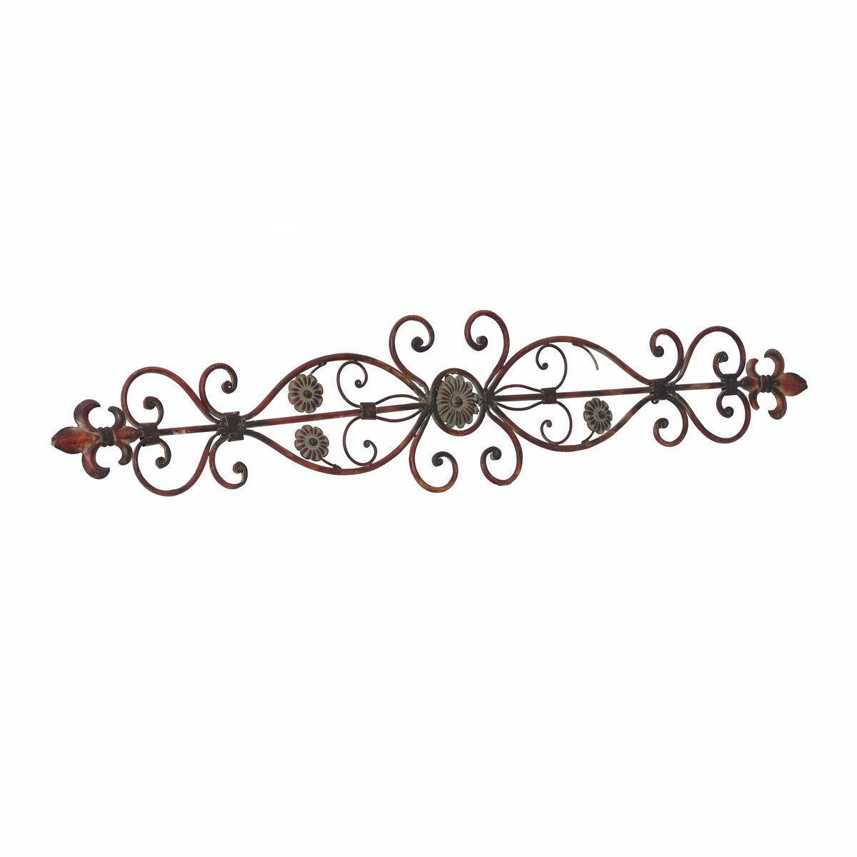 Metal Scroll Home Wall Decor - Brown - Roche River Decor