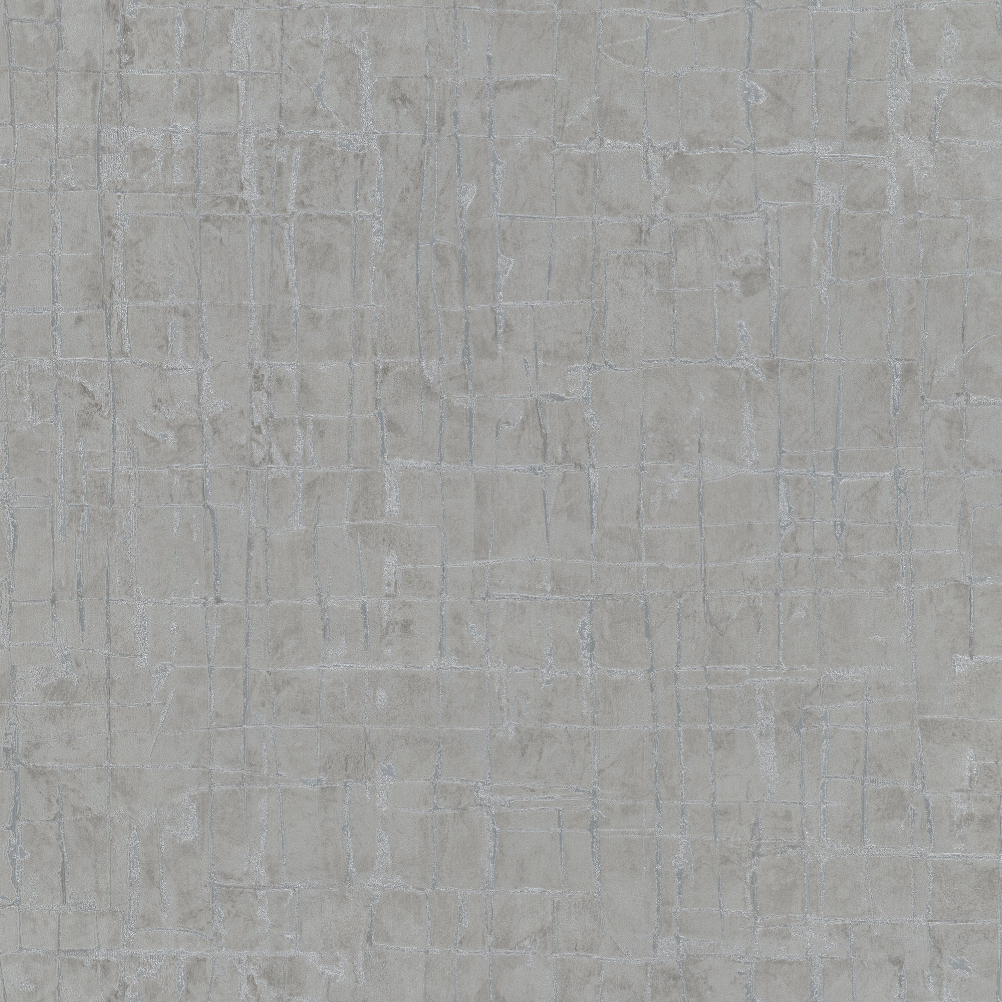 Galerie Wallcoverings Air Collection Metallic Stonework Effect Textured Wallpaper Roll - 33 feet long x 27.5 inches wide