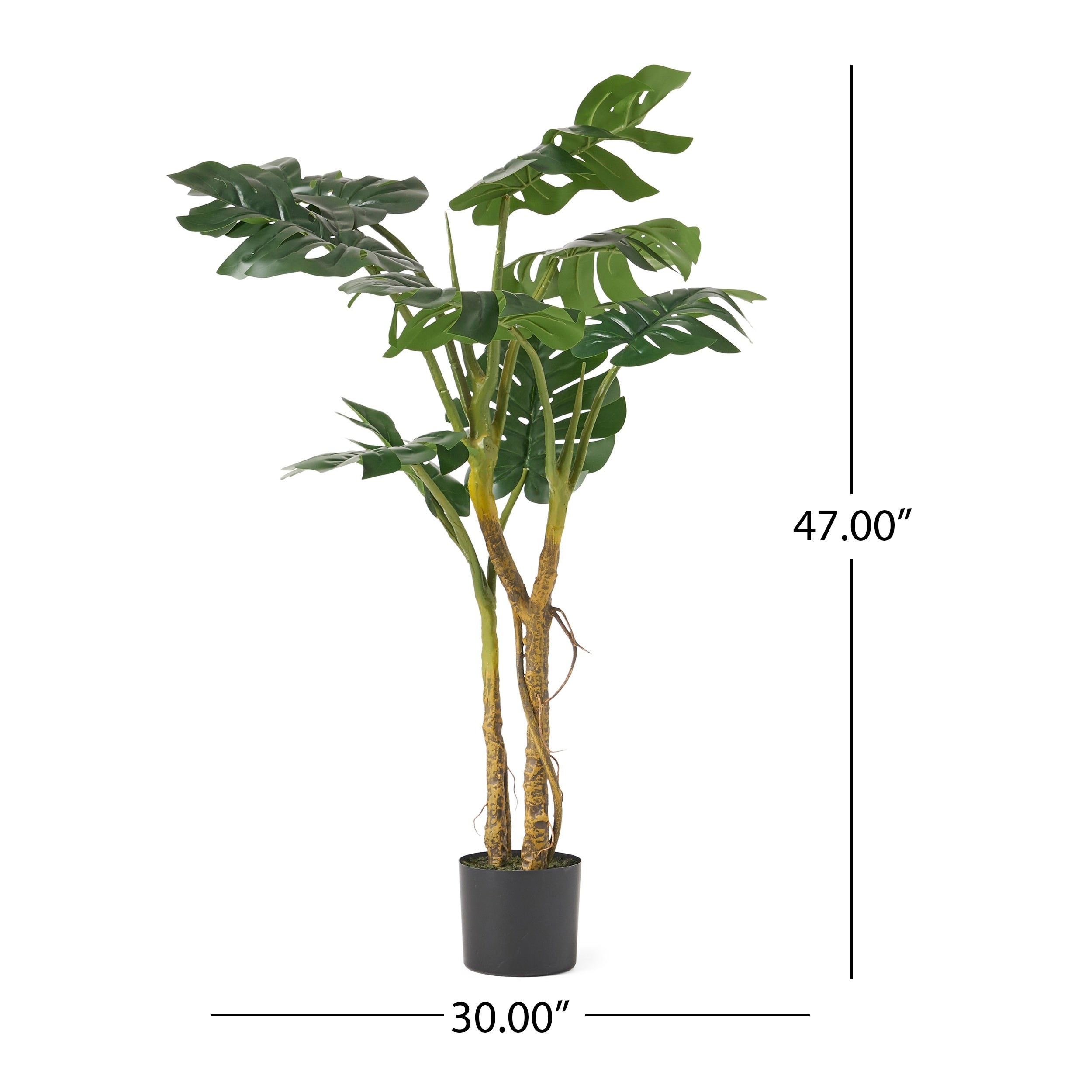 Stilwell 4' x 2.5' Artificial Monstera Tree by Christopher Knight Home