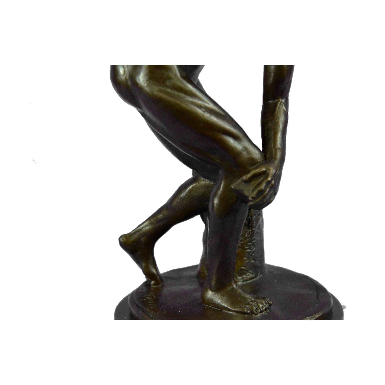 Handmade Myron Bronze Sculpture Man Throwing Disk Statue The Discus Thrower