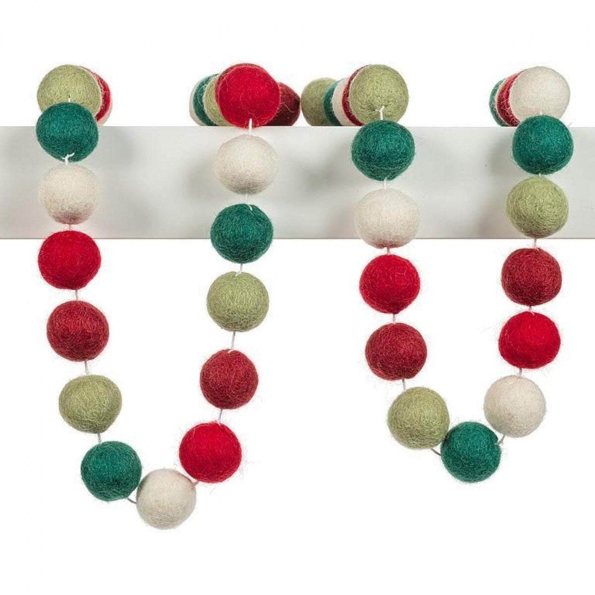 Holiday Colors Pompom Garland - Multi