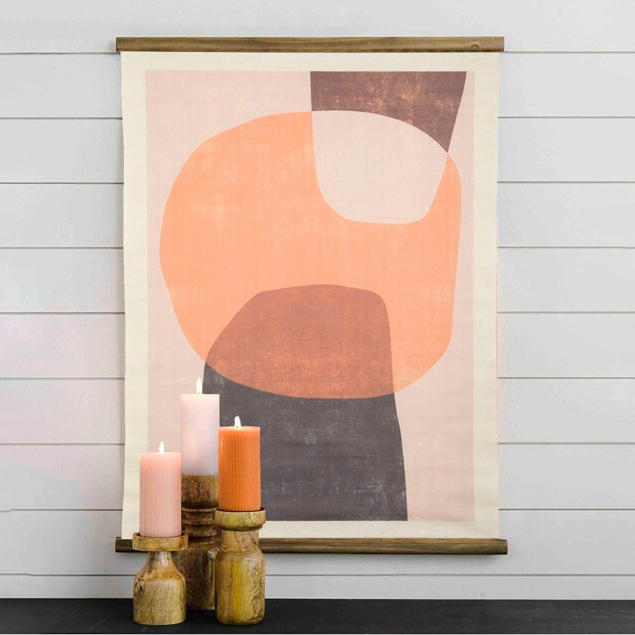 Canvas Scroll Abstract Wall Decor