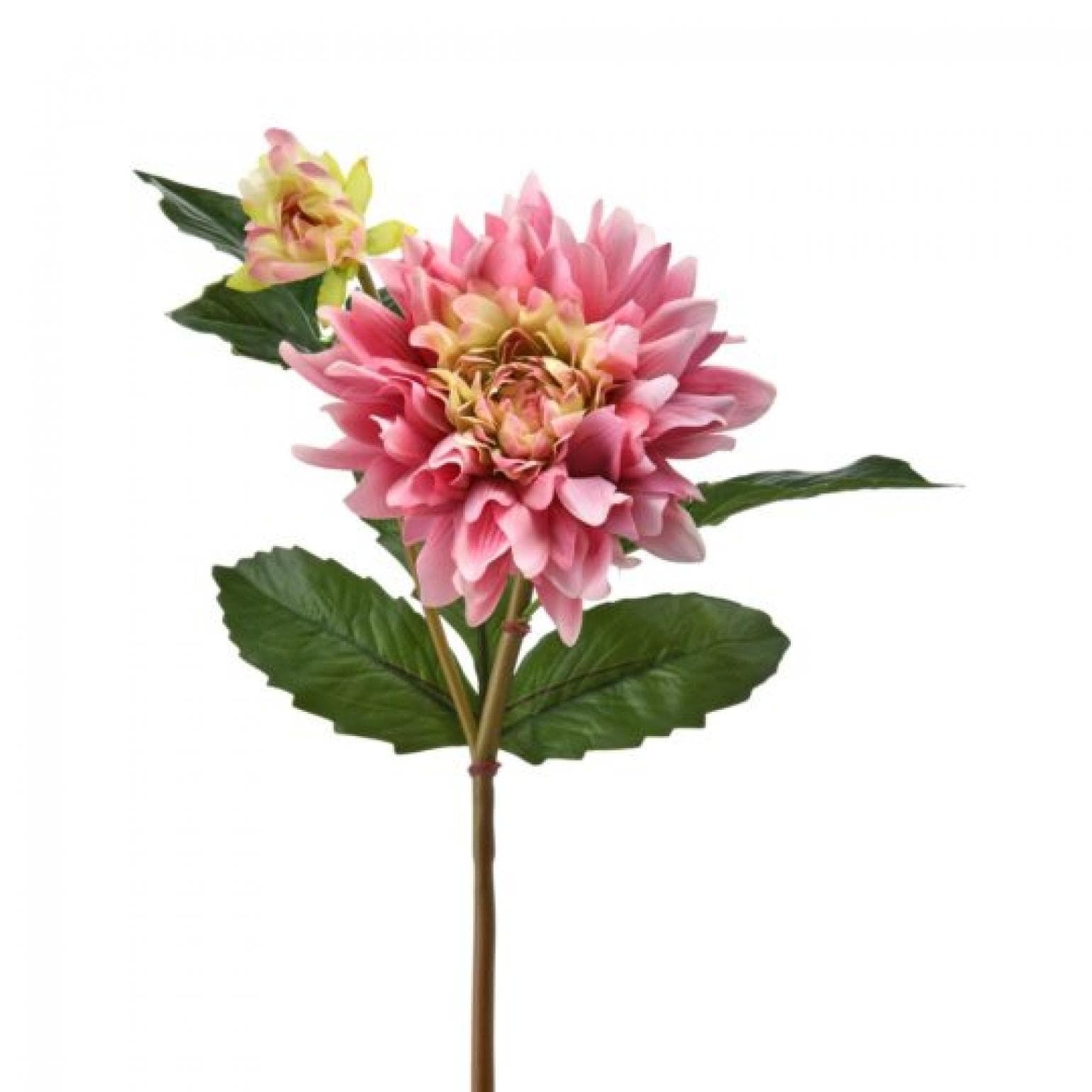 Mauve Real Touch Dahlia With Bud Spray Artificial Flower