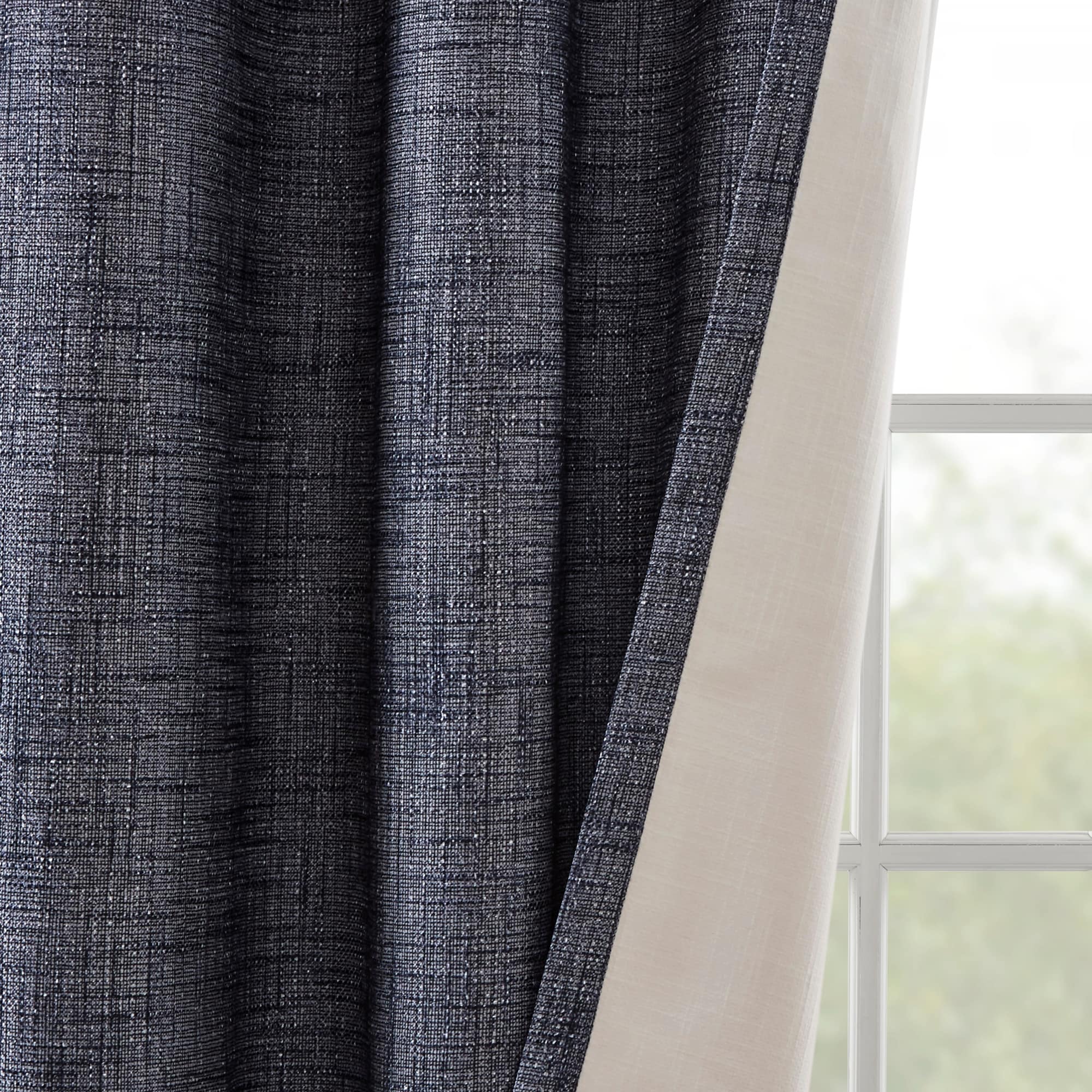 Arlie Printed Heathered Blackout Single Window Curtain Panel by SunSmart