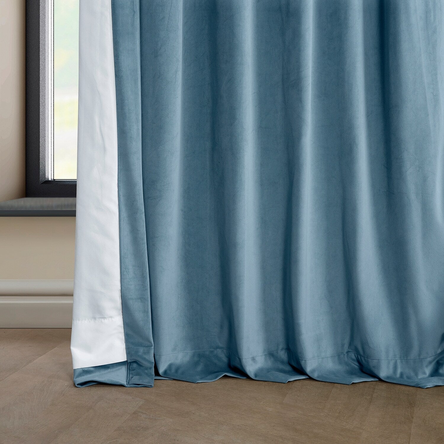 Exclusive Fabrics Heritage Plush Velvet Room Darkening Curtains (1 Panel) Luxury Velvet Curtains for Bedroom & Living Room.