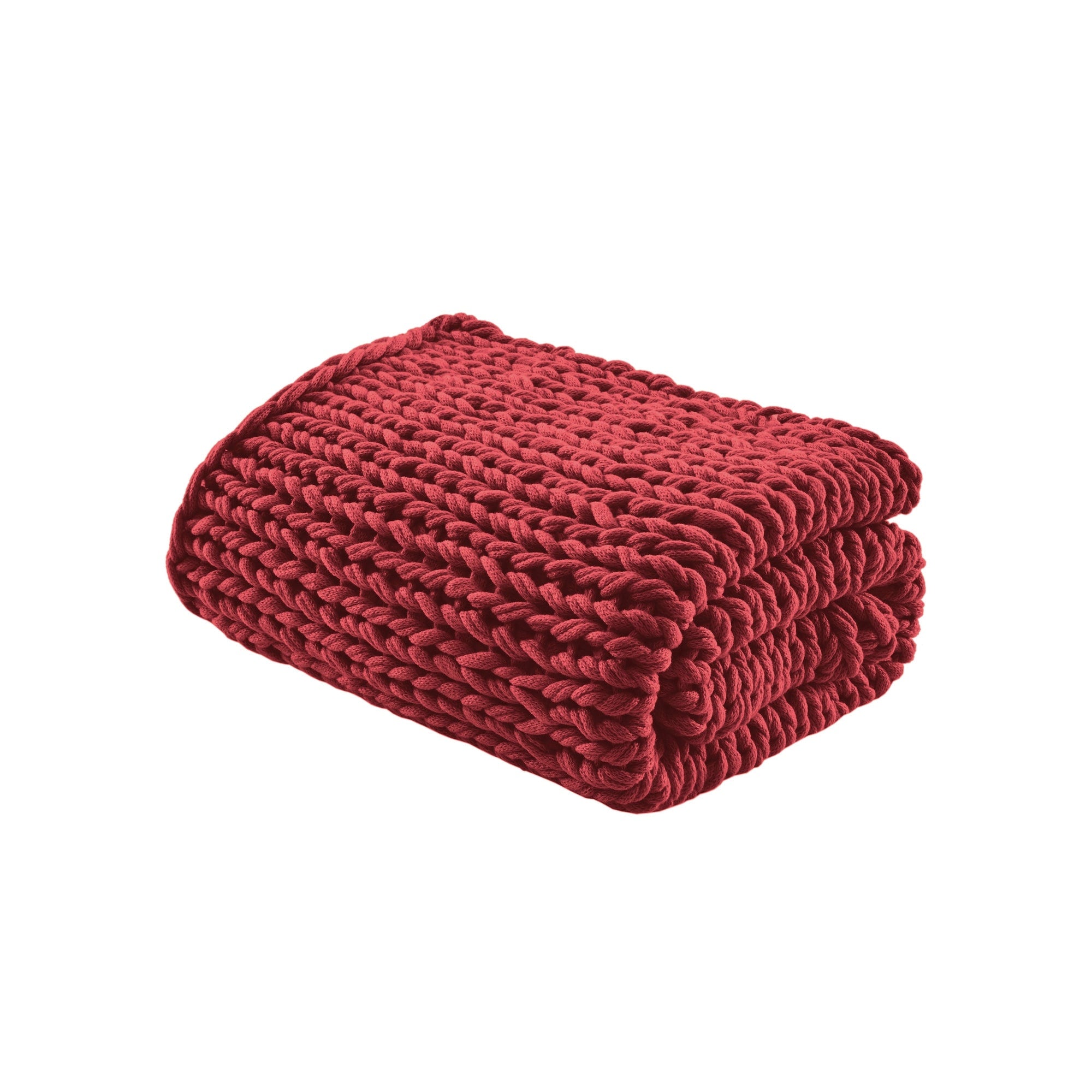 Madison Park Hand Made Chunky Double Knit Throw Blanket