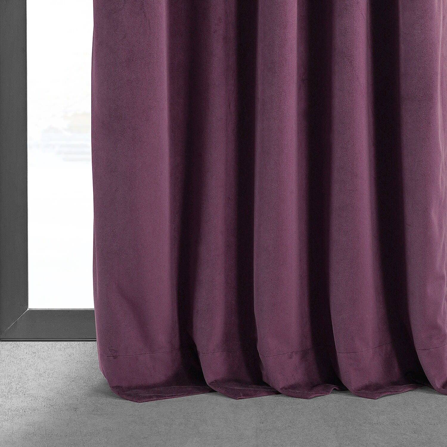 Exclusive Fabrics Signature Blackout Velvet Curtain (1 Panel)