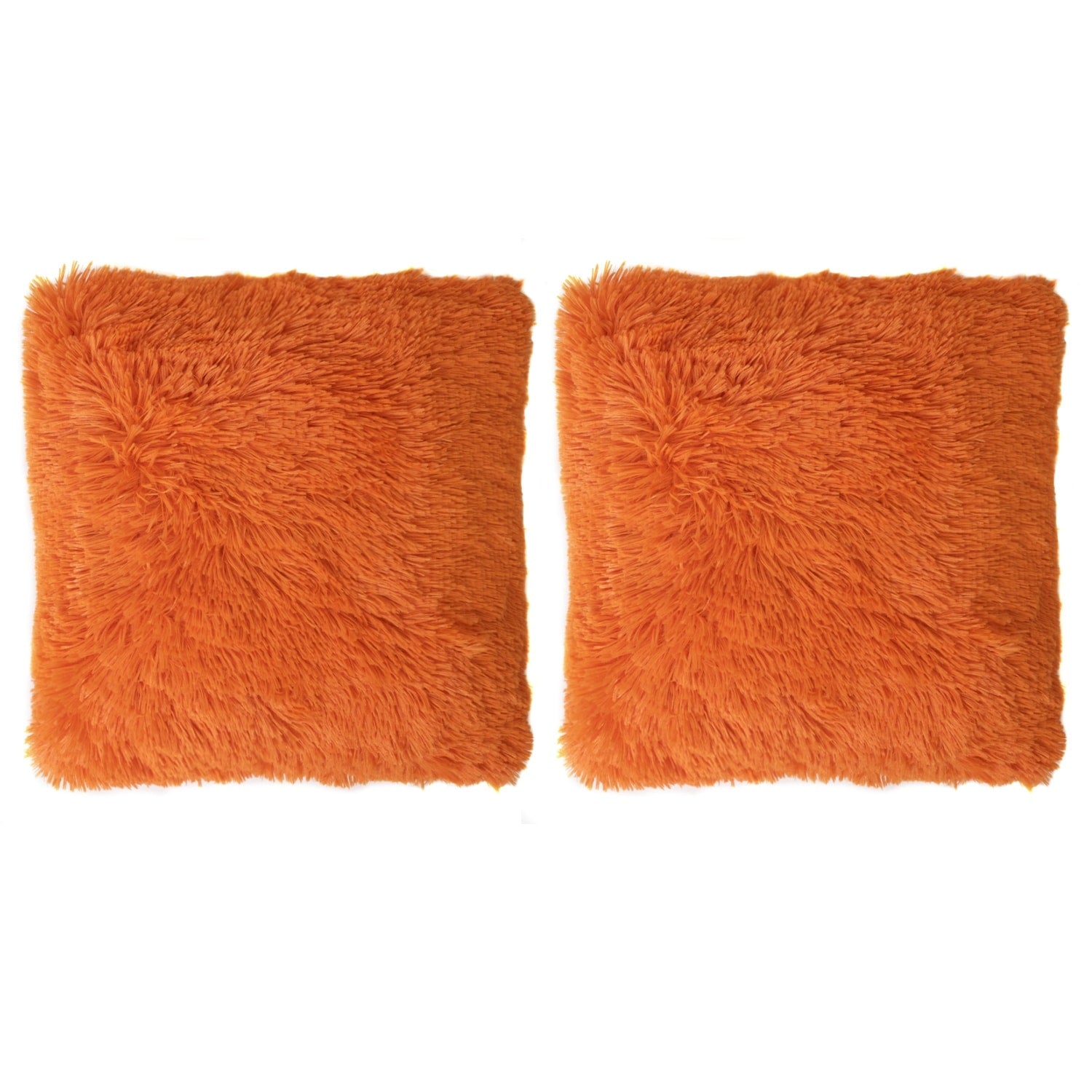 Faux Fur Decorative 18-inch Throw Pillows (Set of 2)