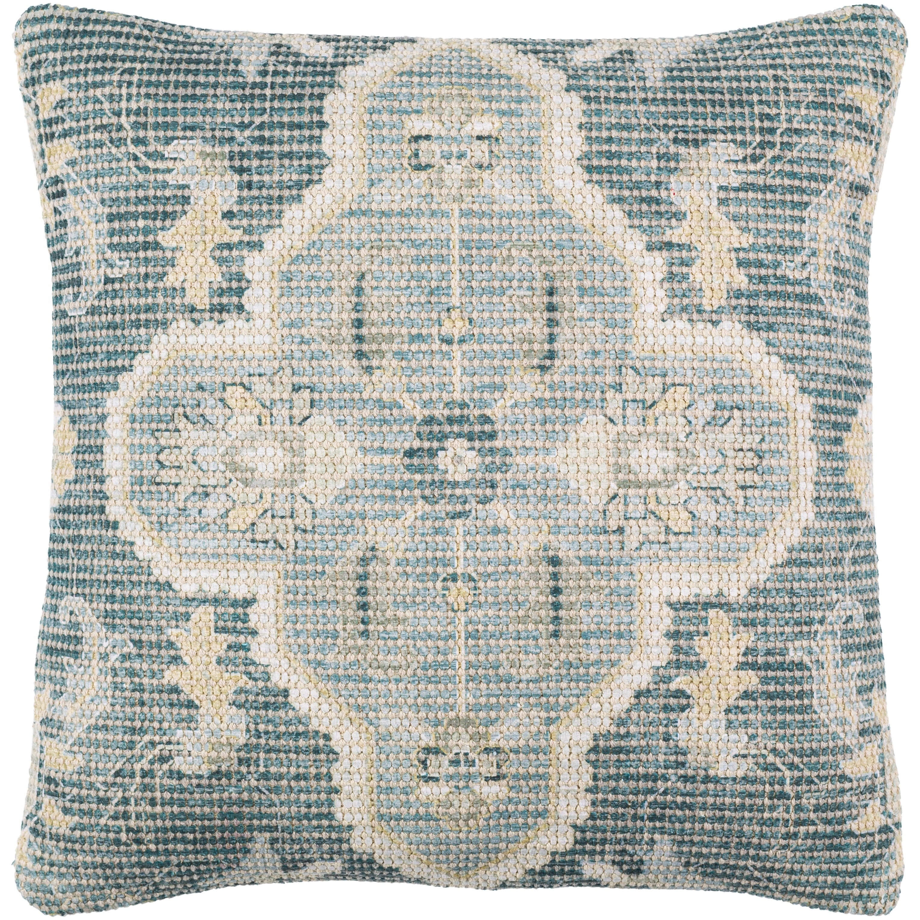 Winde Medallion Floral Cotton Blend Throw Pillow