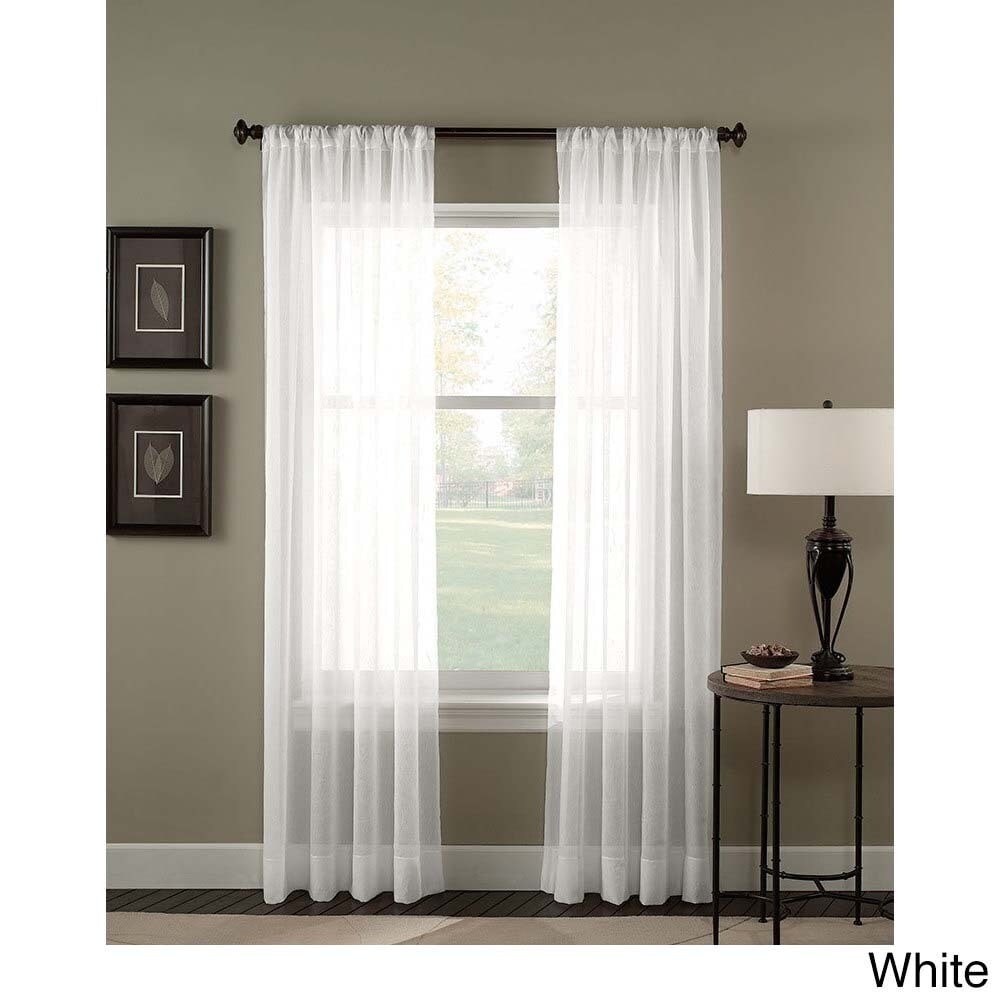 Trinity Crinkle Voile Extrawide Sheer Curtain Panel