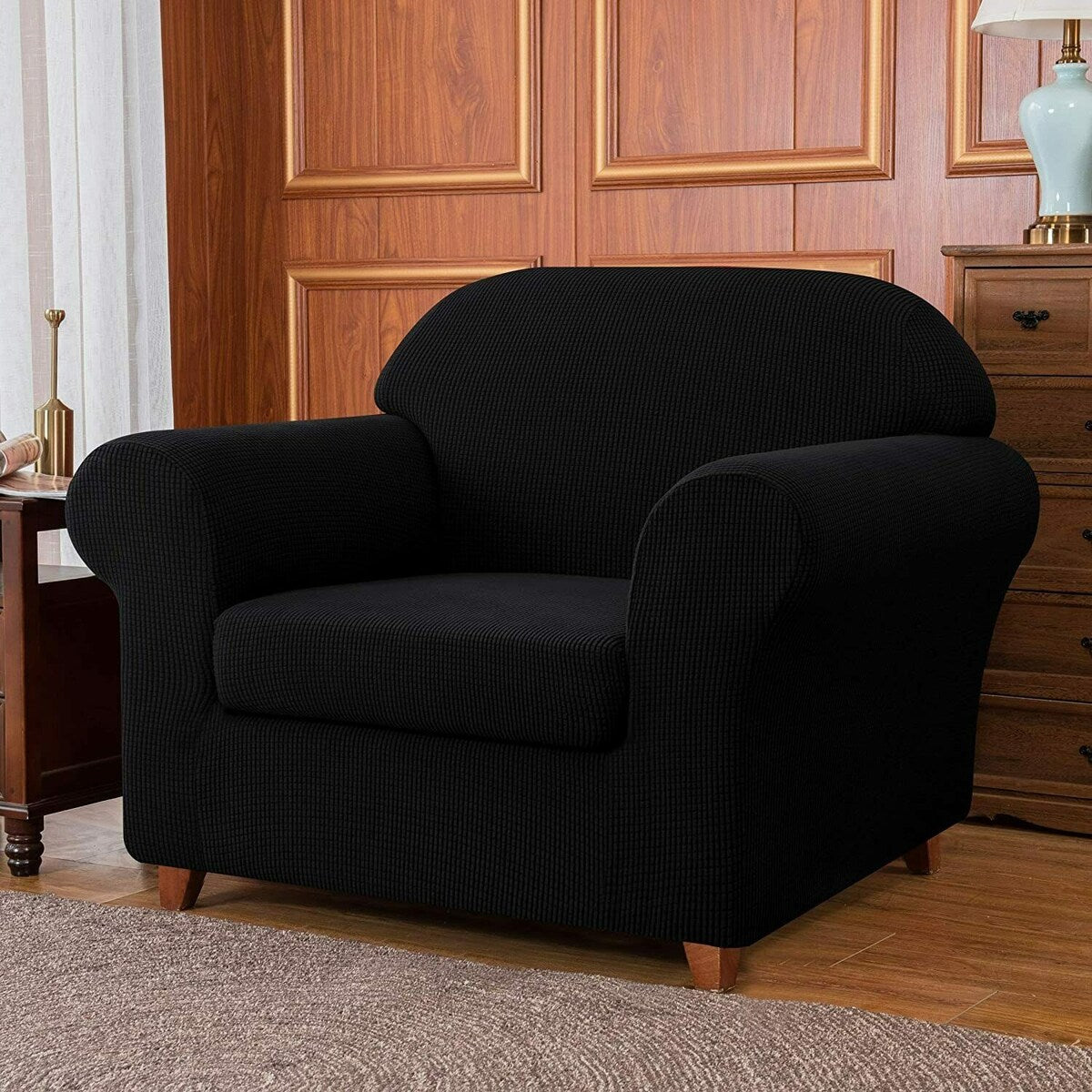 Subrtex 2 Piece Armchair Slipcover Stretch Spandex Furniture Protector