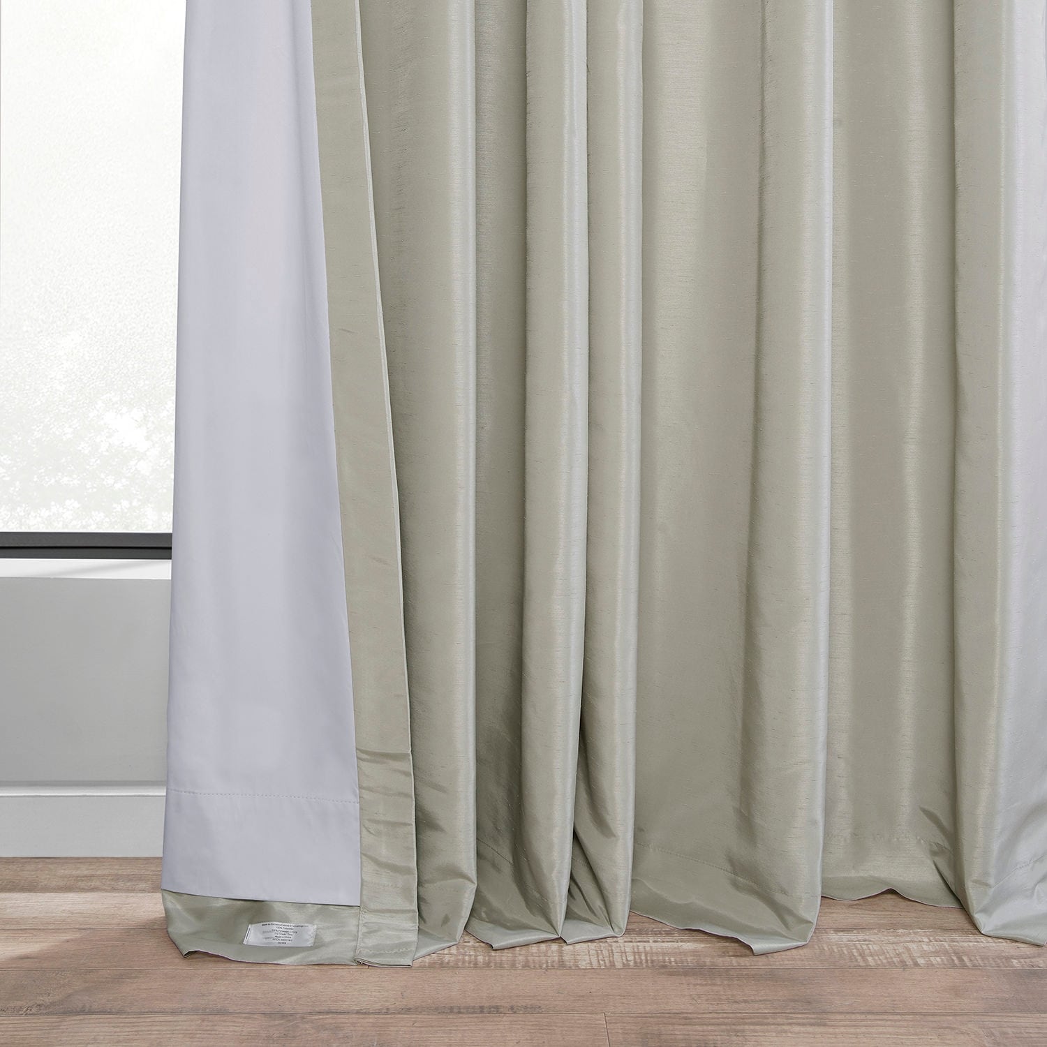 Exclusive Fabrics Textured Faux Dupioni Silk Thermal Blackout Curtains (1 Panel)