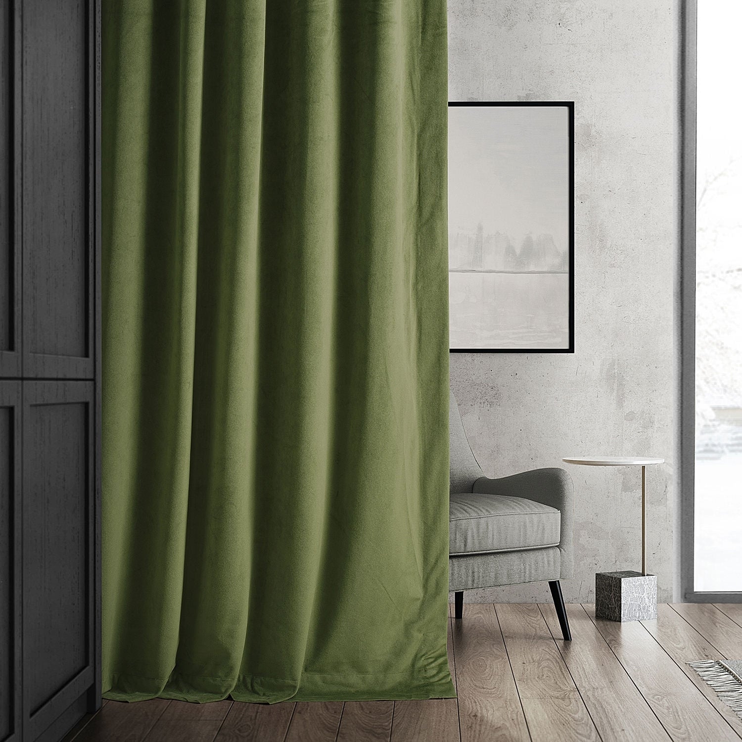 Exclusive Fabrics Signature Blackout Velvet Curtain (1 Panel)