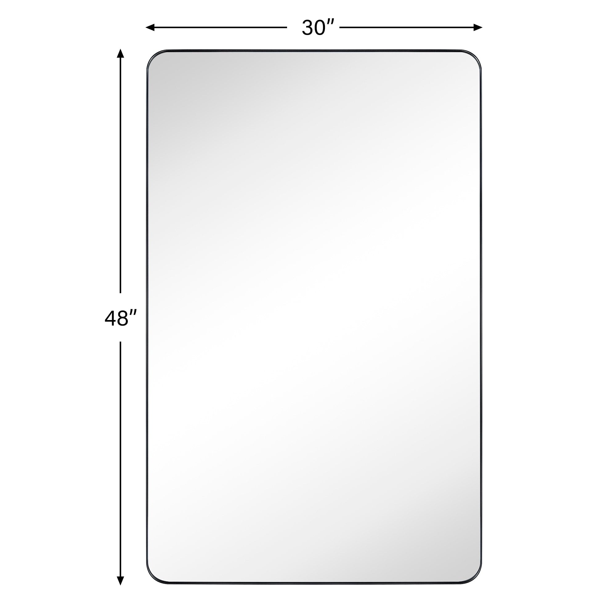 TEHOME Kengston Modern & Contemporary Rectangular Bathroom Vanity Mirror