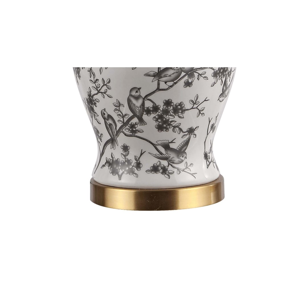 Penelope 22 Chinoiserie LED Table Lamp, Blue/White by JONATHAN Y