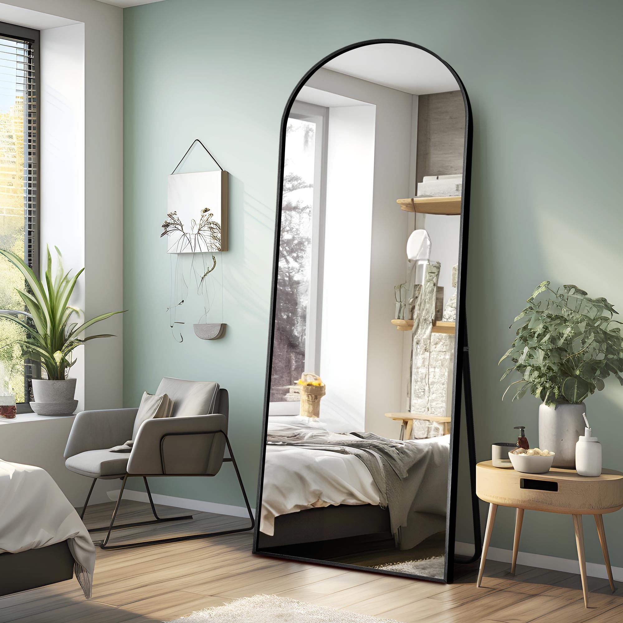 Dovelina Arched Full Length Floor Wall Mirror Standing Mirror