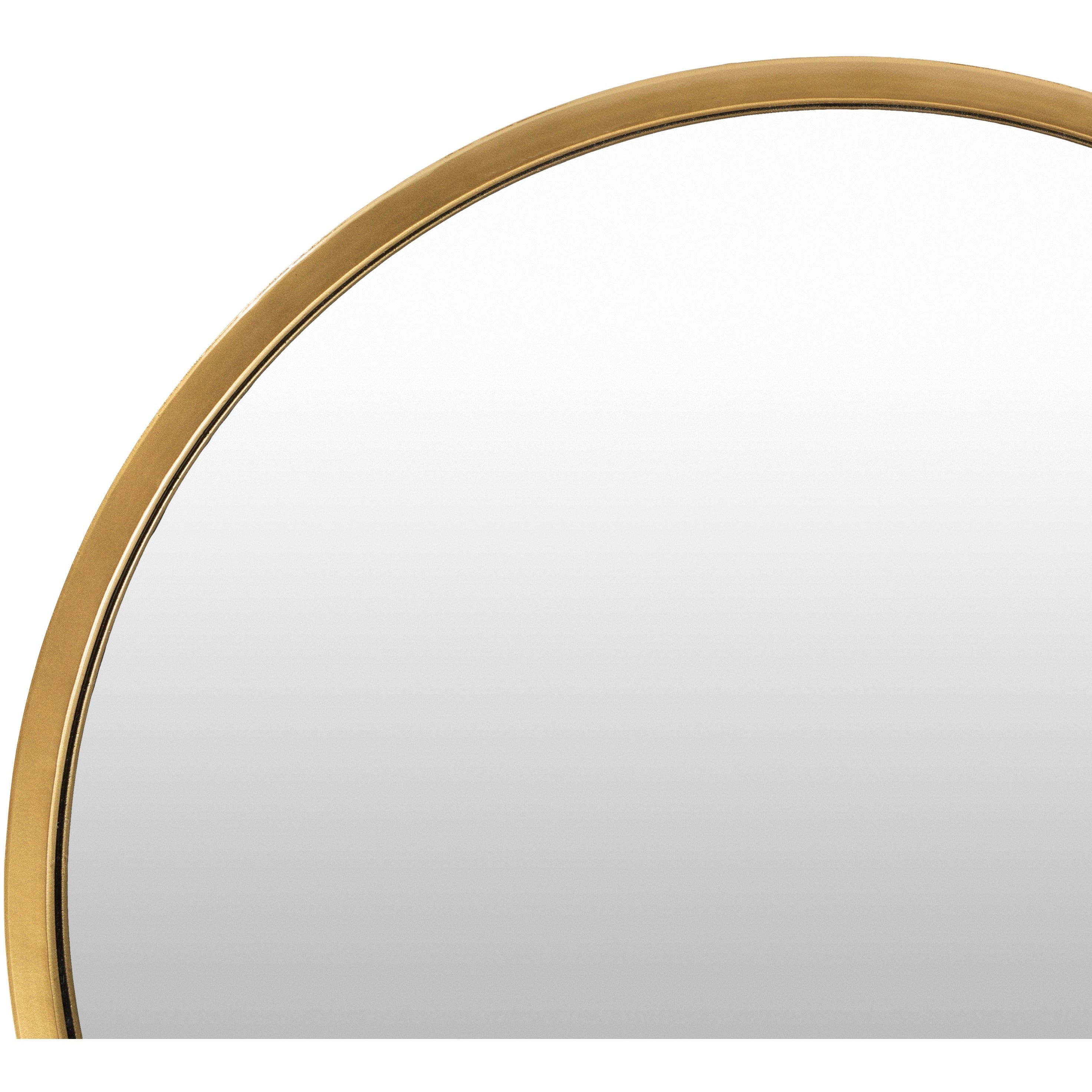 Artistic Weavers Clarissa Classic Modern Gold Distressed Round Mirror