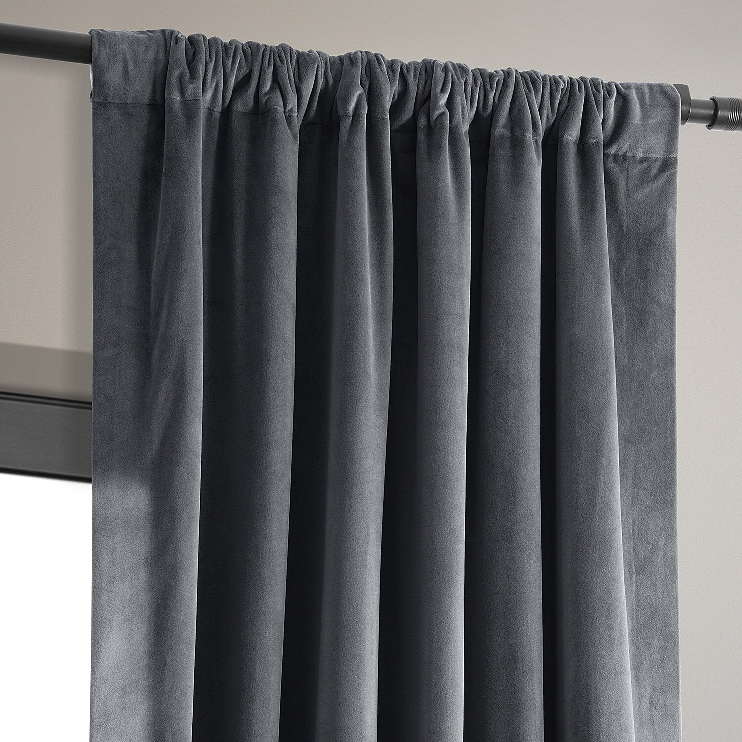 Exclusive Fabrics Signature Blackout Velvet Curtain (1 Panel)