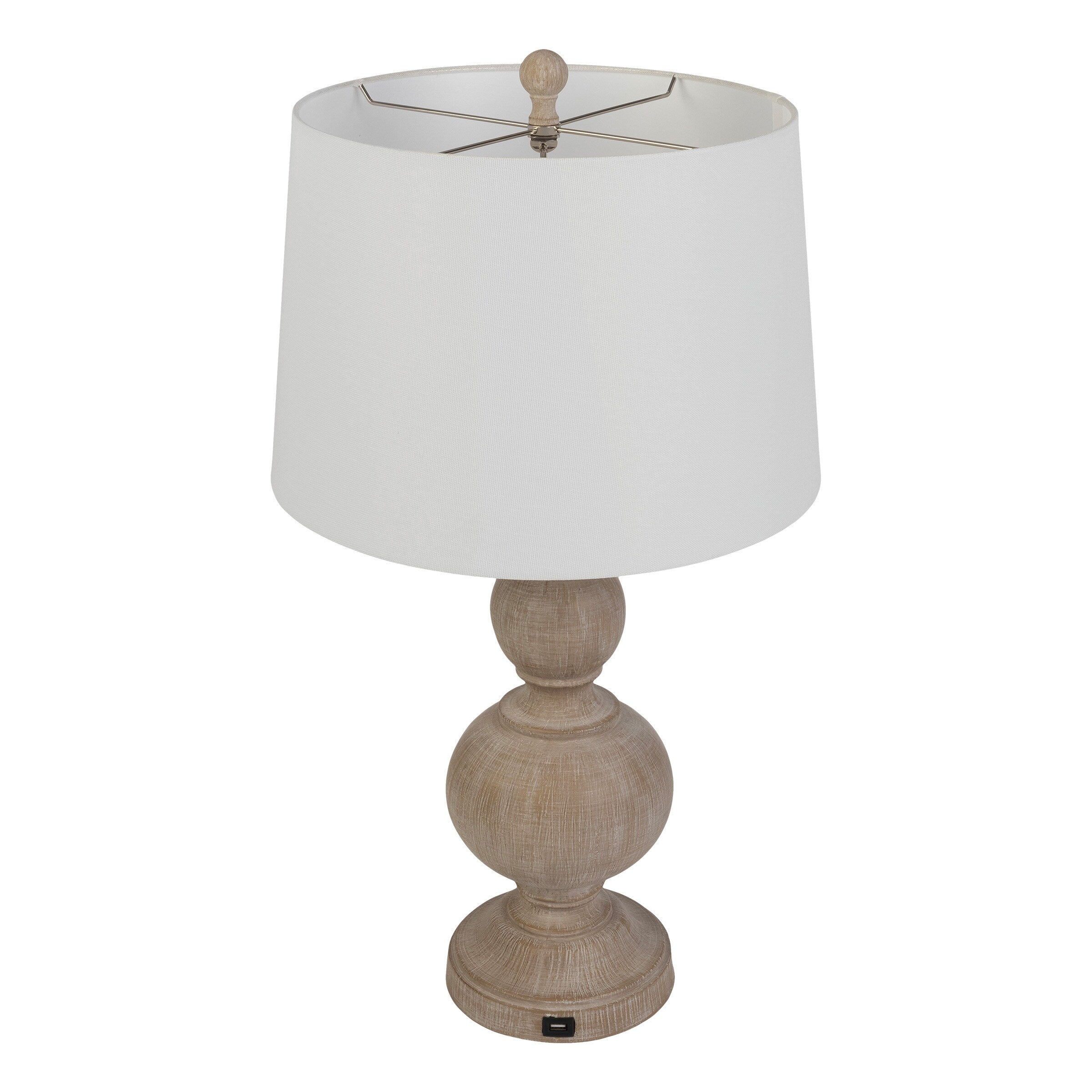 Lavish Home Table Lamps Set with USB Ports